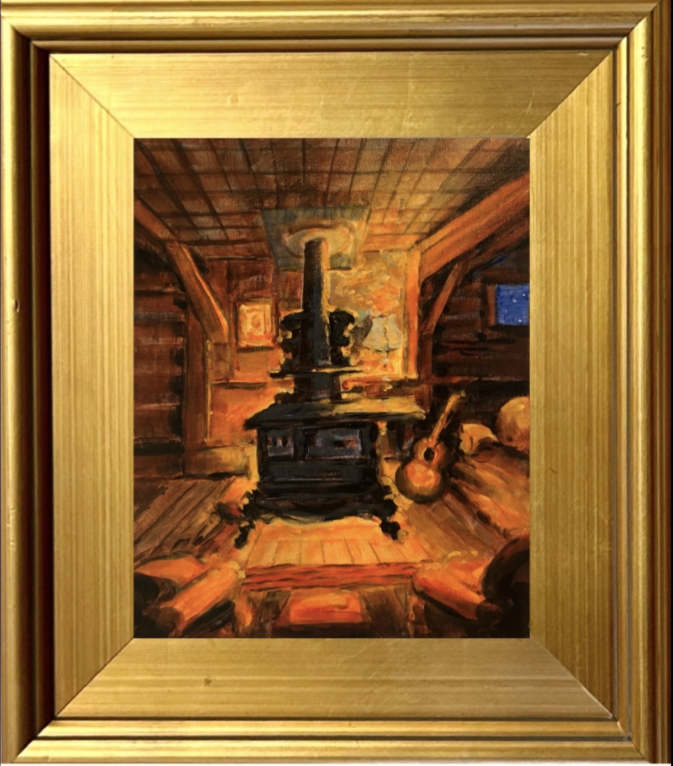 Guitar by the Woodstove