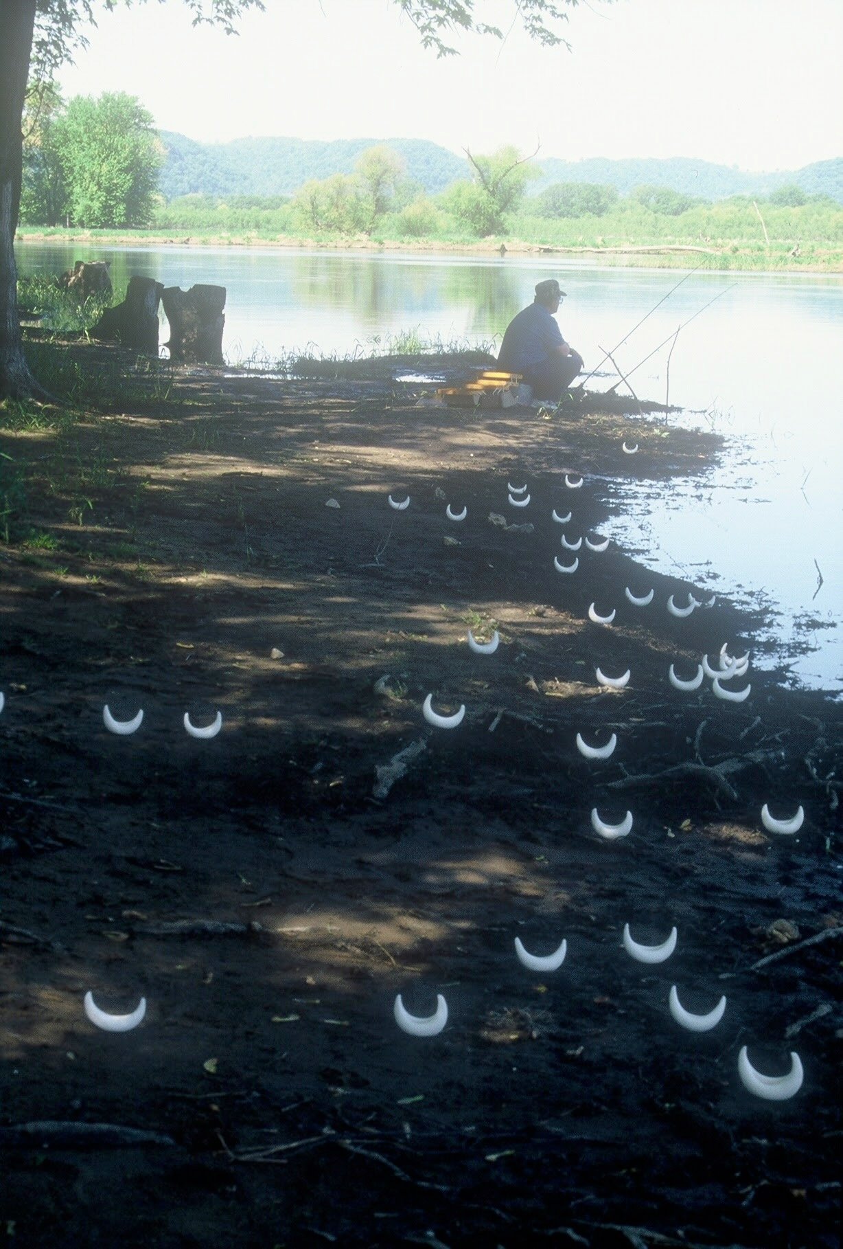 Fleet with a Mississippi Fisherman, MN, KBDesrosiers, installation of clay forms.jpeg