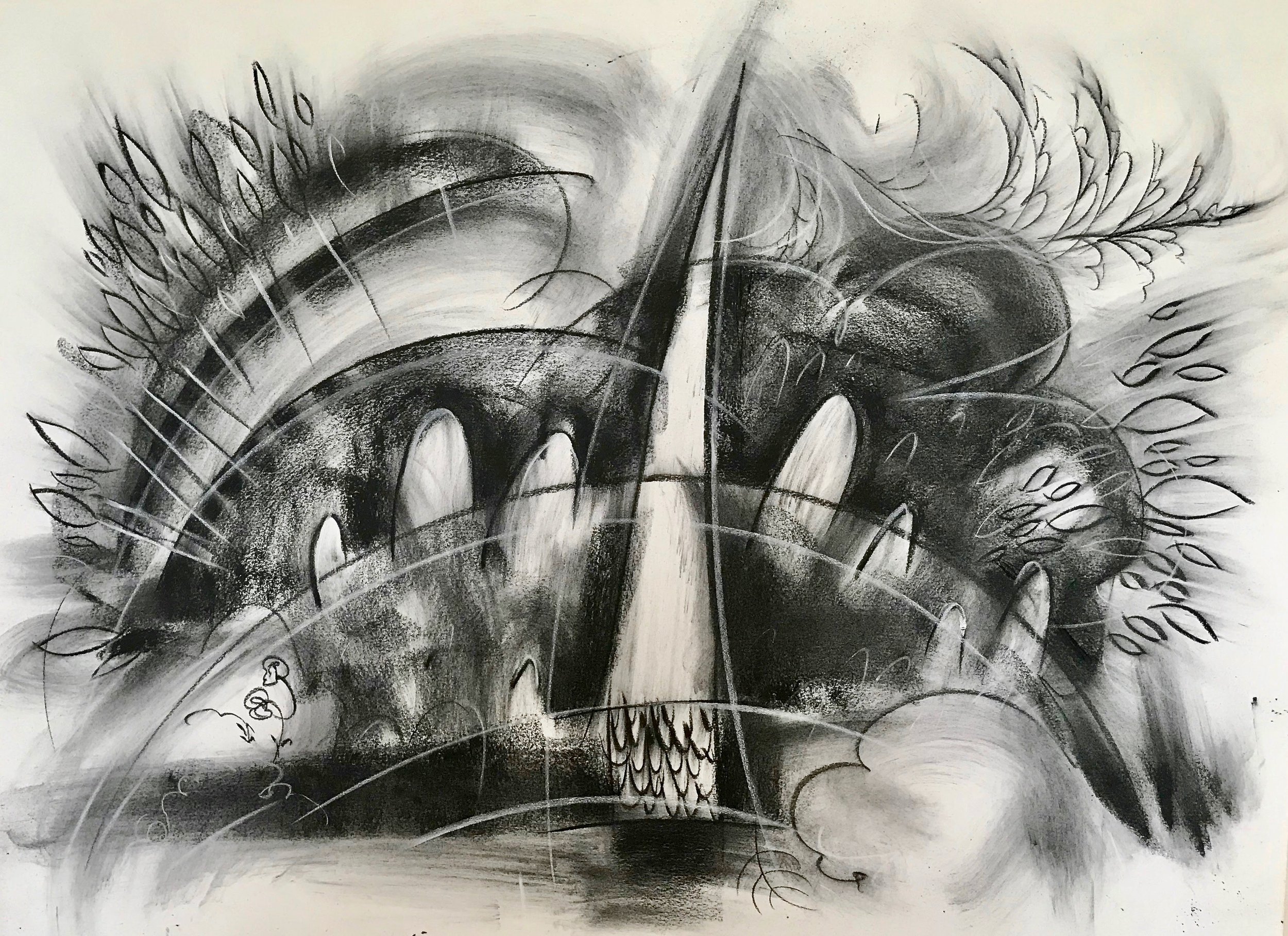 Sea Captain's Stone, KBDesrosiers, 30%22x22%22charcoal and pastel.jpeg