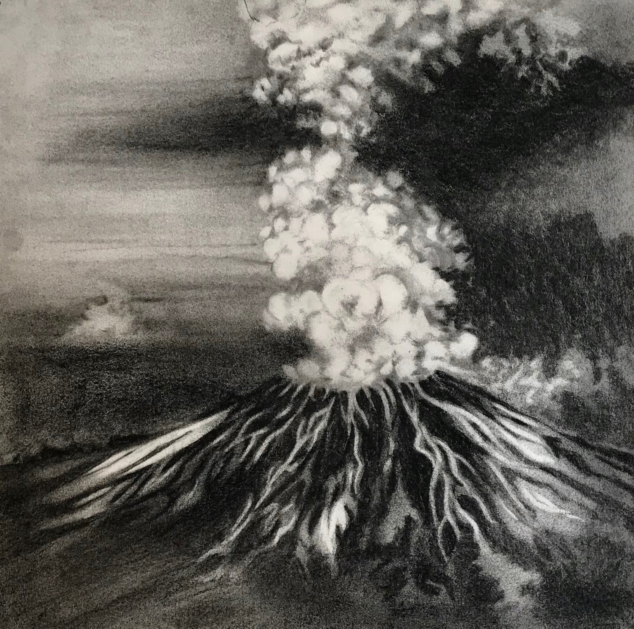 Mount St. Helens Eruption,KBDesrosiers, 15%22x14%22, charcoal.jpg