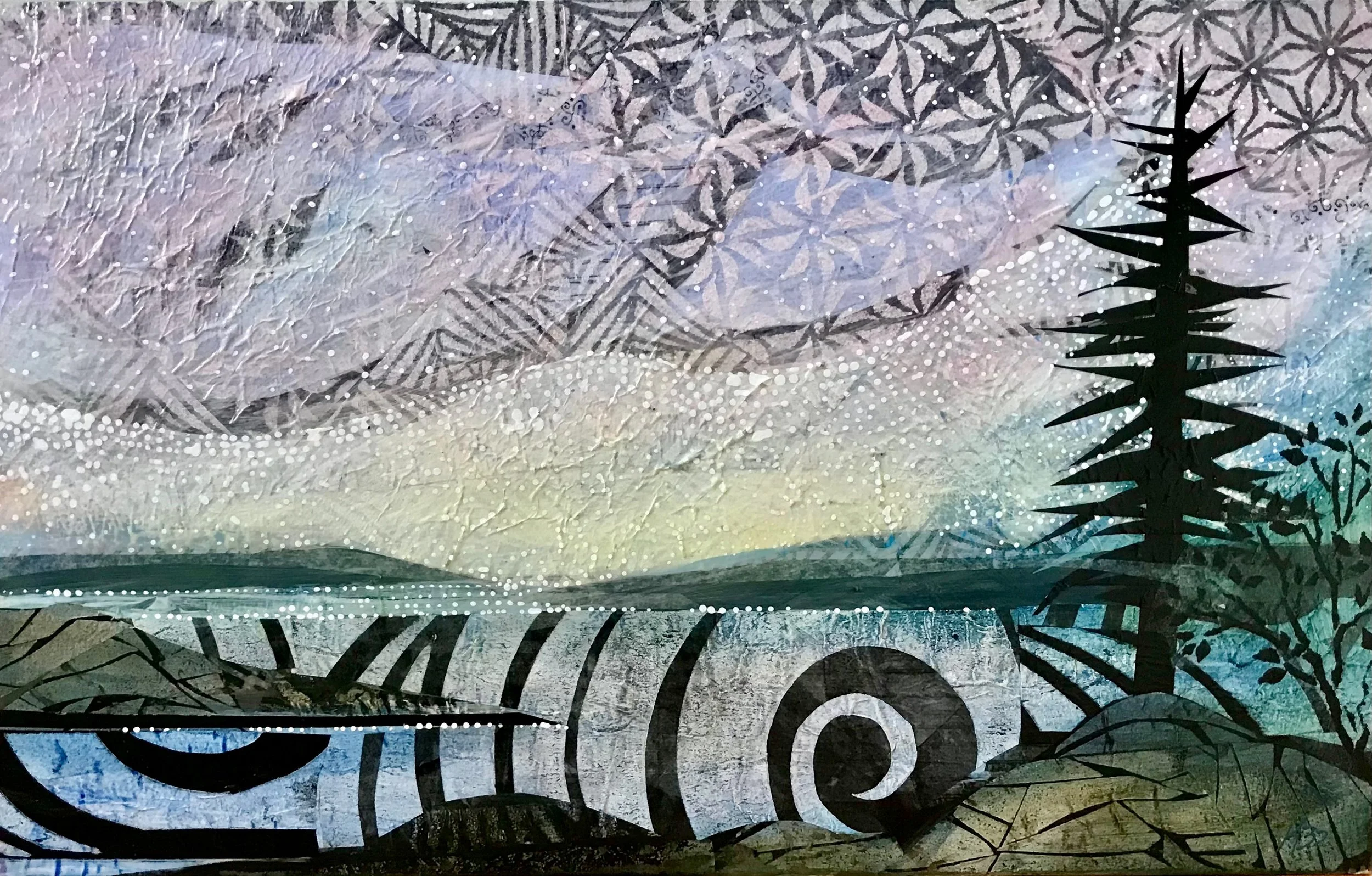Crystalline Sky, KBDesrosiers, 19_x12_, acrylic and collage.jpeg