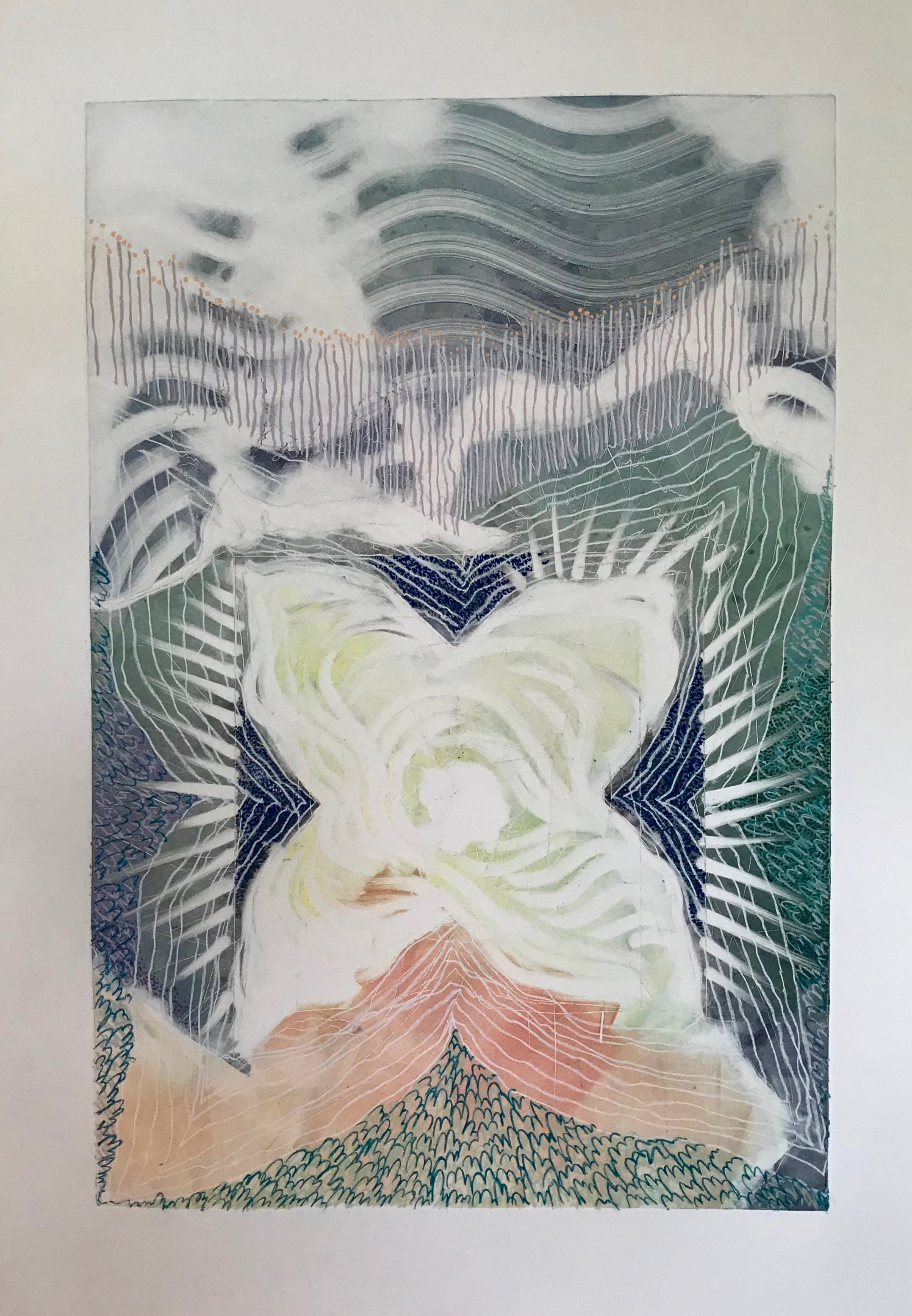 Radiant Dogwood, KBDesrosiers, 32%22x44%22, monoprint ghost with chalk on Arches.jpeg