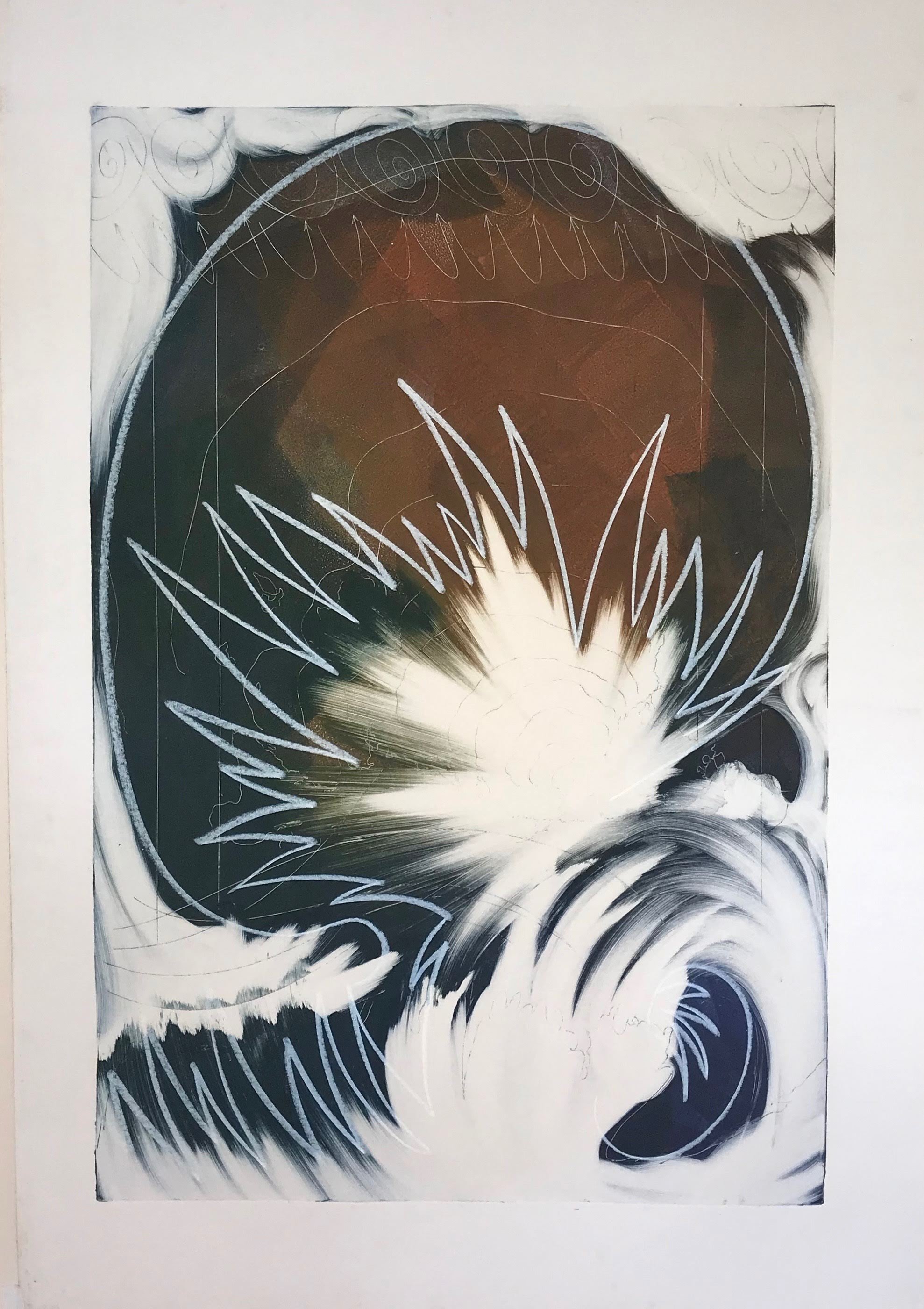 Supernova, KBDesrosiers, monoprint and chalk on Arches.jpeg