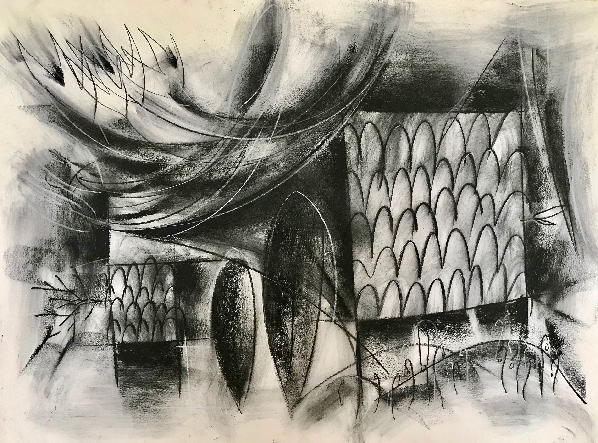 Arborvitae, KBDesrosiers,30%22x22%22 charcoal and pastel.jpeg