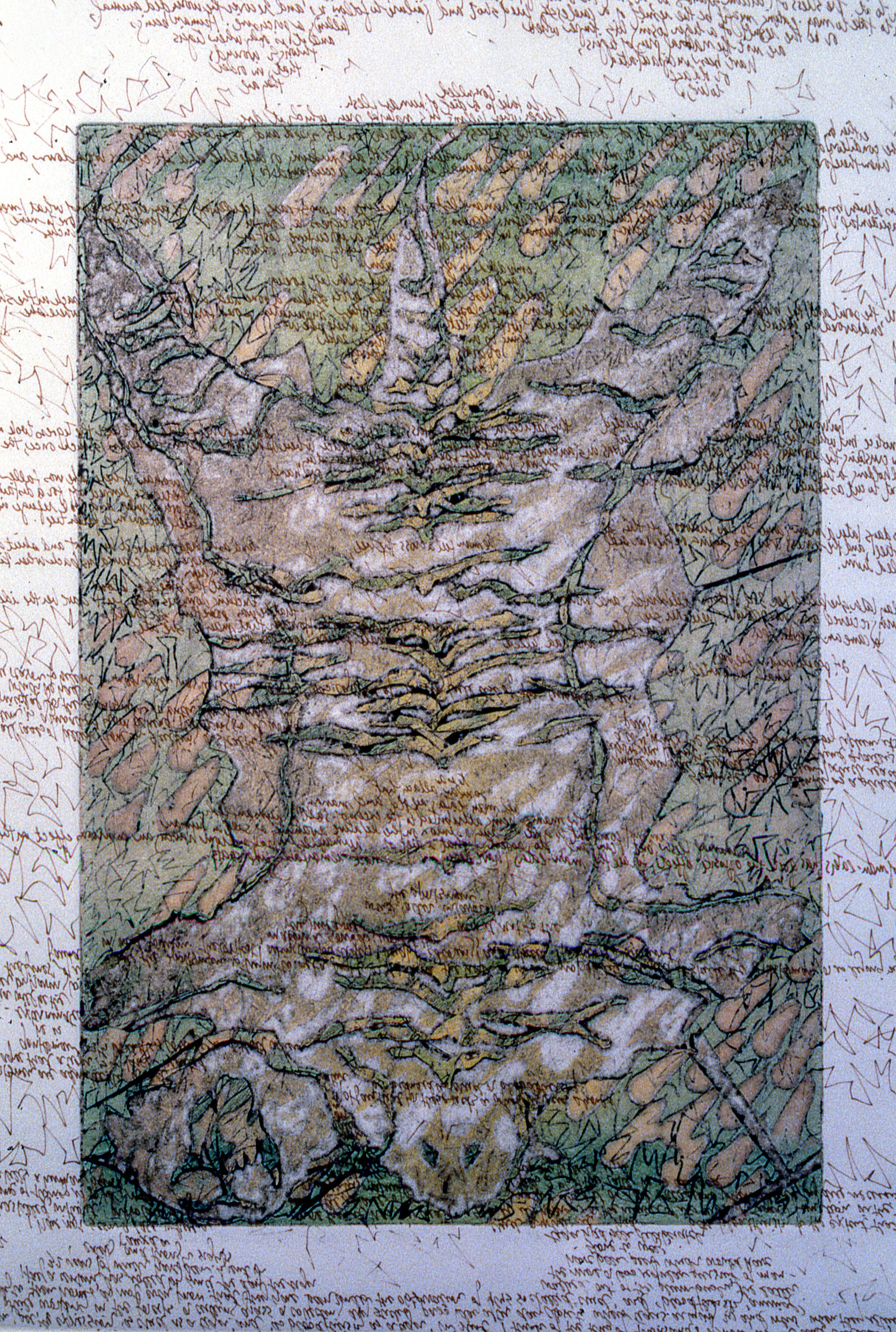 Man Eater of Tsavo Ghost, KBDesrosiers, 12%22x18%22, intaglio and walnut ink.jpeg