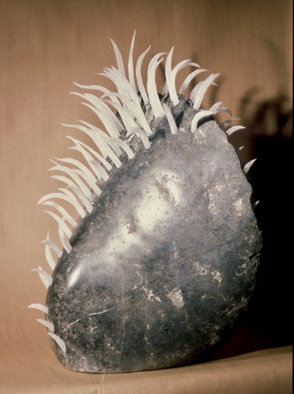 Porcupine, KBDesrosiers, 2'x3'x2', soapstone and plexiglass.jpeg