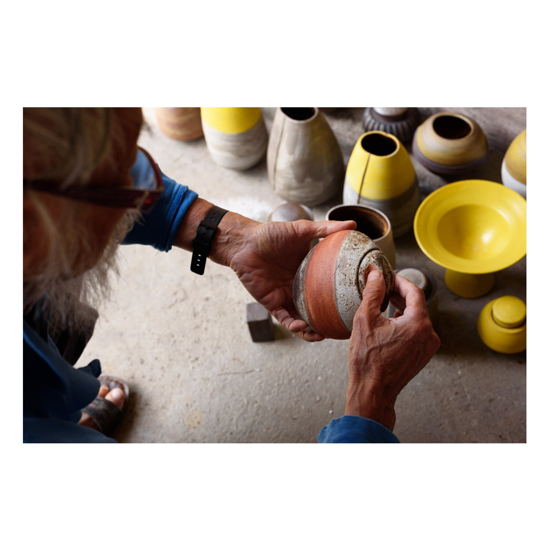 Wayne examining his work during a kiln opening on August 15, 2017. 

Photos: @goyangan 

#waynengan #kilnopening #studiopottery #studioceramics #ceramicsart #canadianartists #canadianart