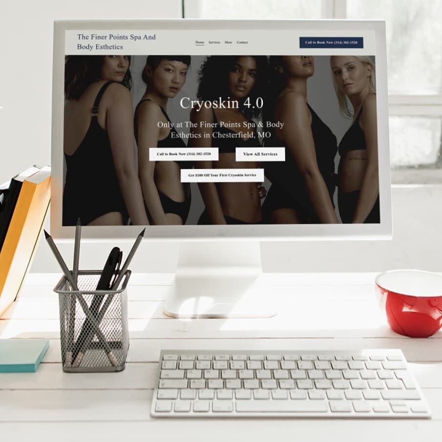 Build, Brand &amp; Convert / / What a difference a custom website can make! We handled branding, the design elements, search engine optimization and conversion optimization on this shiney new website, Finerbodiesbycryo.com 
💆
Who, What, Where? The F