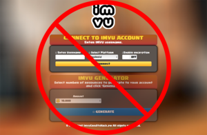 Os geradores de créditos gratuitos podem fazer com que seja banido do IMVU.