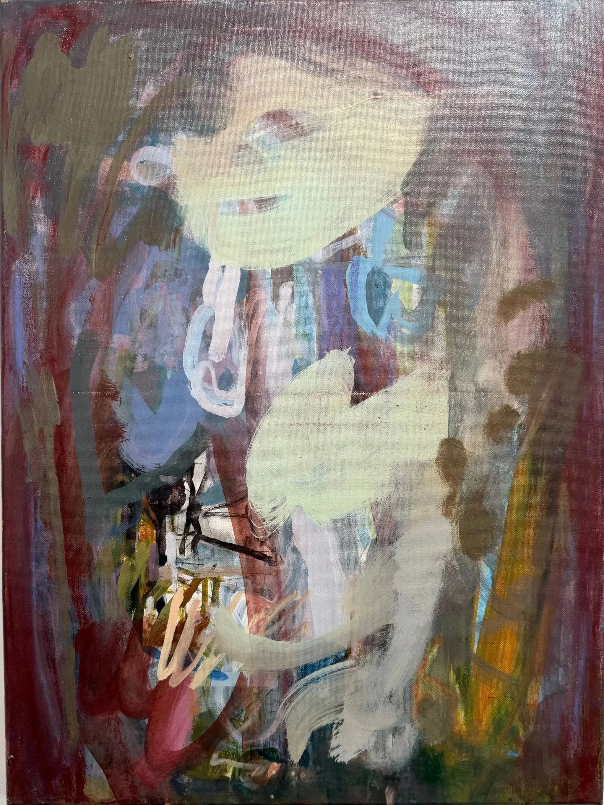  Anonymous Citizen in the Window , 2024, 24" x 18", acrylic on canvas