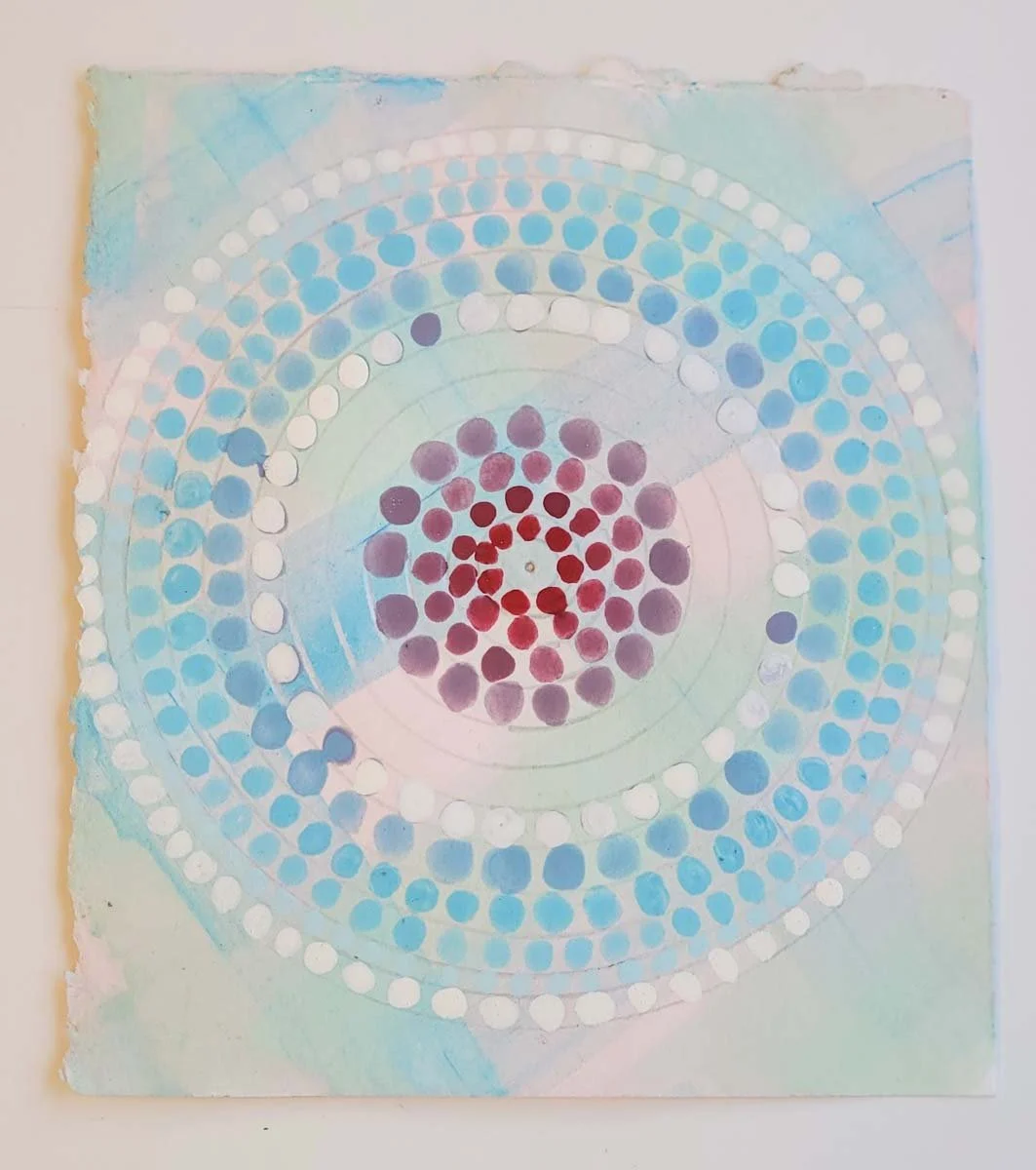 Boiceville 3 , 2017, 7 1/2" x 6 1/2", gouache and egg tempera on paper, $1,400