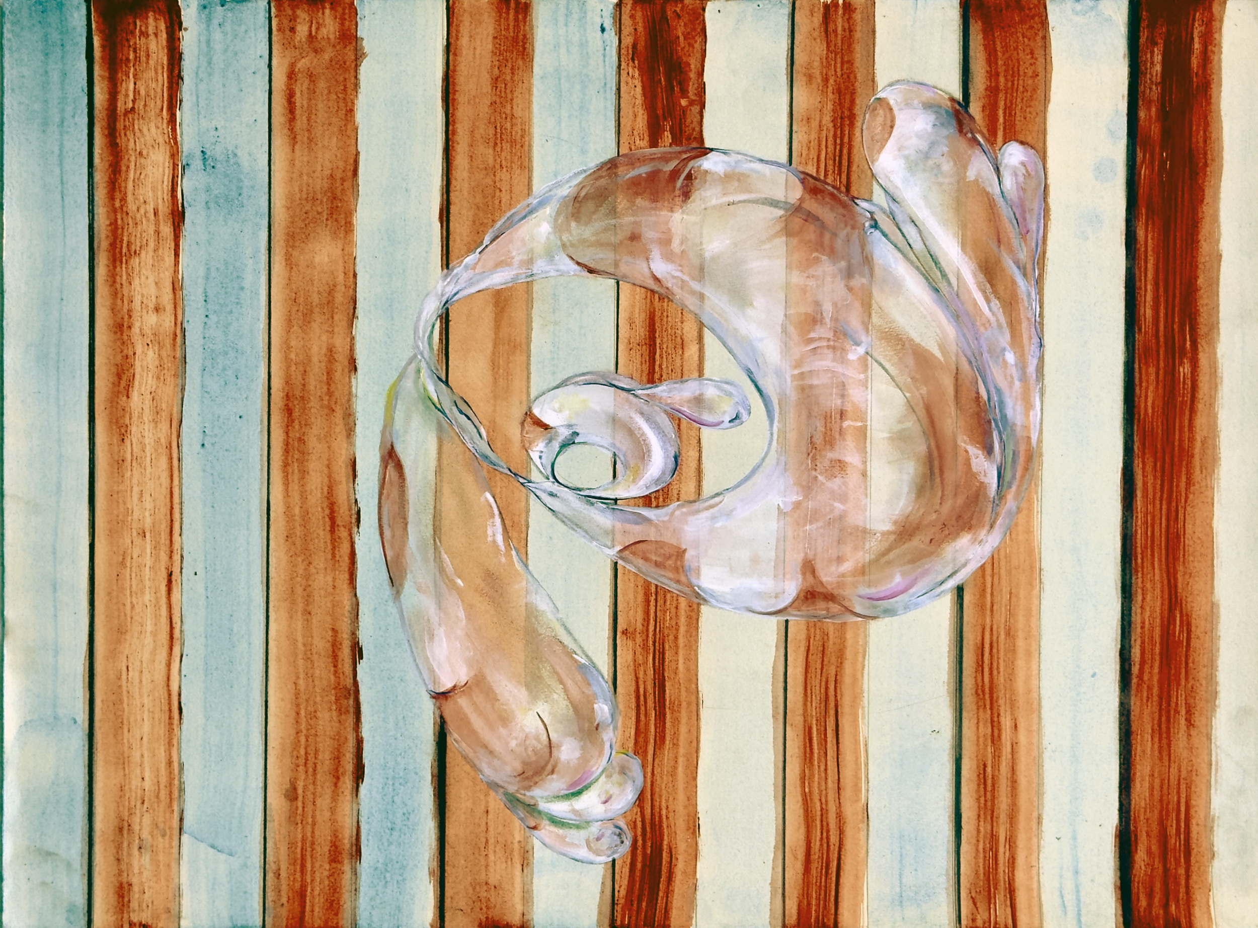 Elbow Room of Ones Own , 22.25" x 30", mixed media on Arches Cold Press paper, $2,400