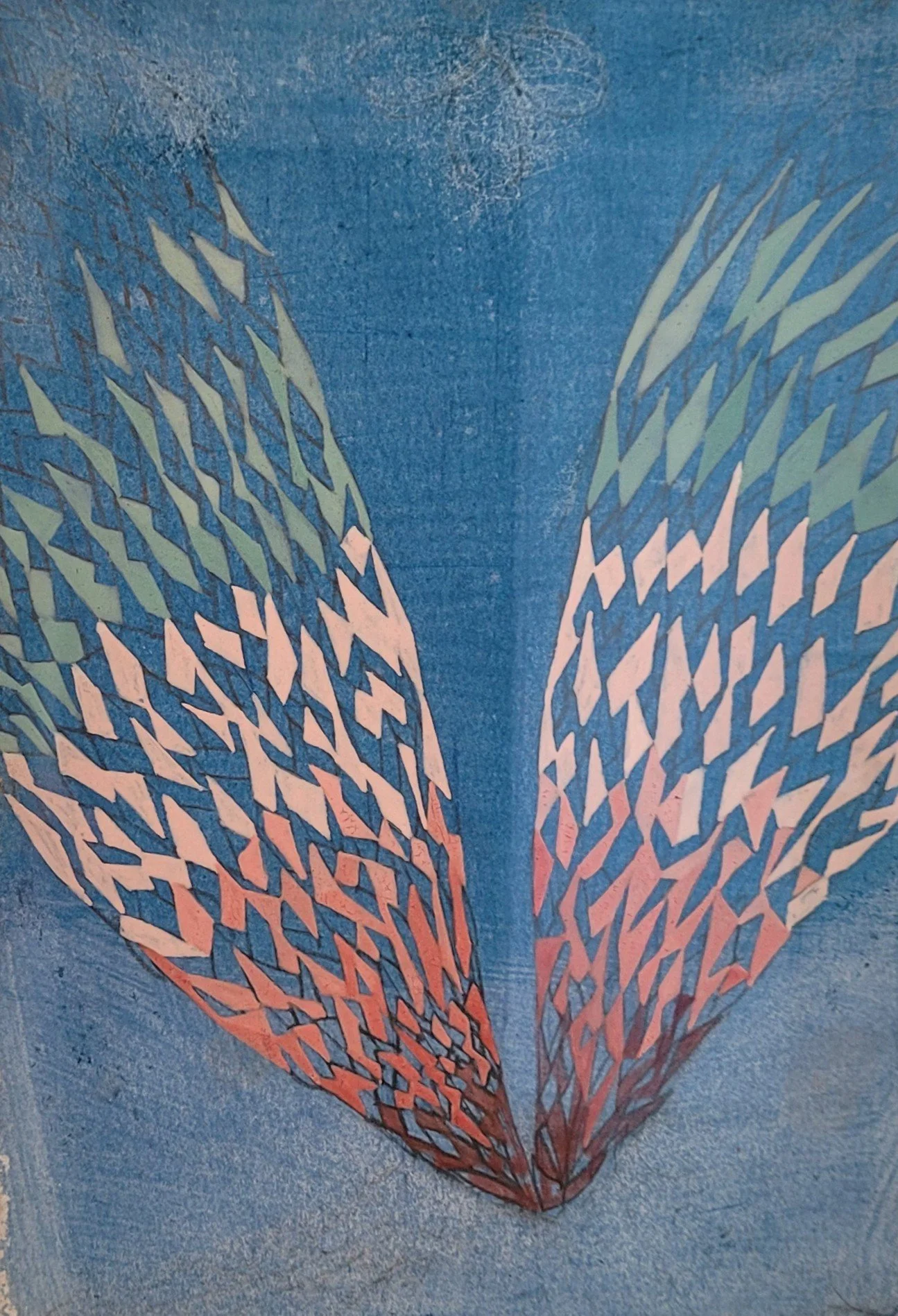  Salve 7 , 2013, 9" x 6.25", egg tempera on paper, framed