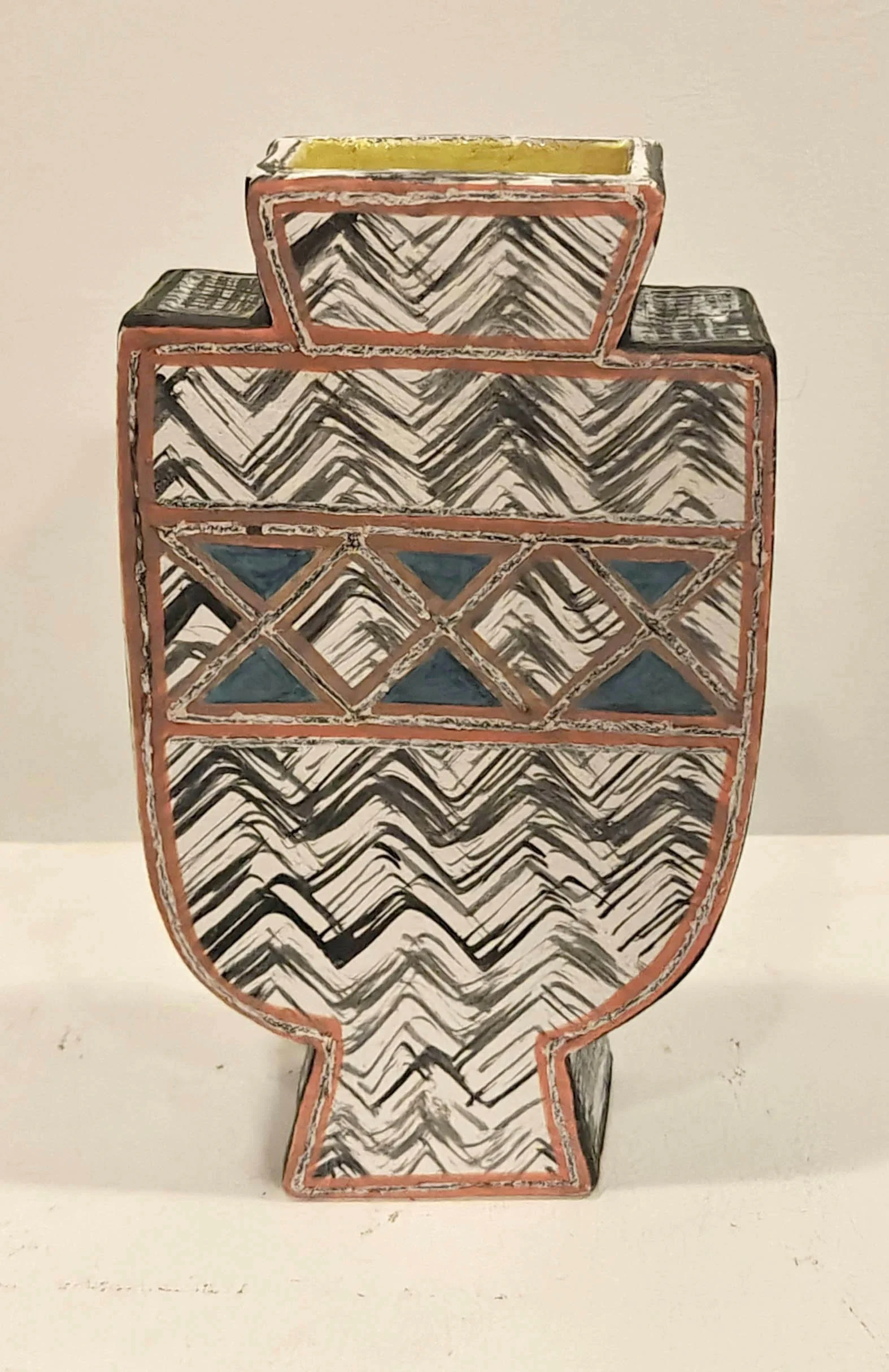  XXX (Orange) , 2023, 10.5" x 6" x 3”, fired clay, glaze