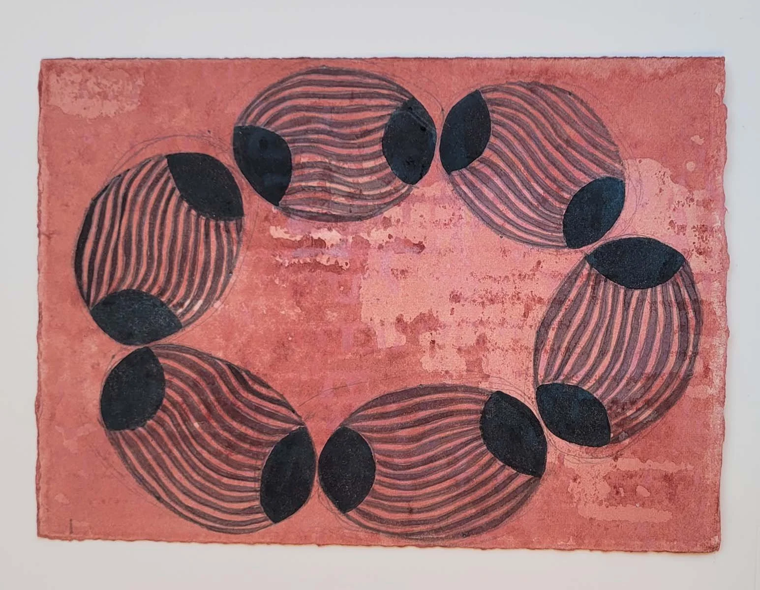 Casa Lum 4 , 2020, 6 1/4 x 8 3/4 inches, gouache and egg tempera on paper, $1,400