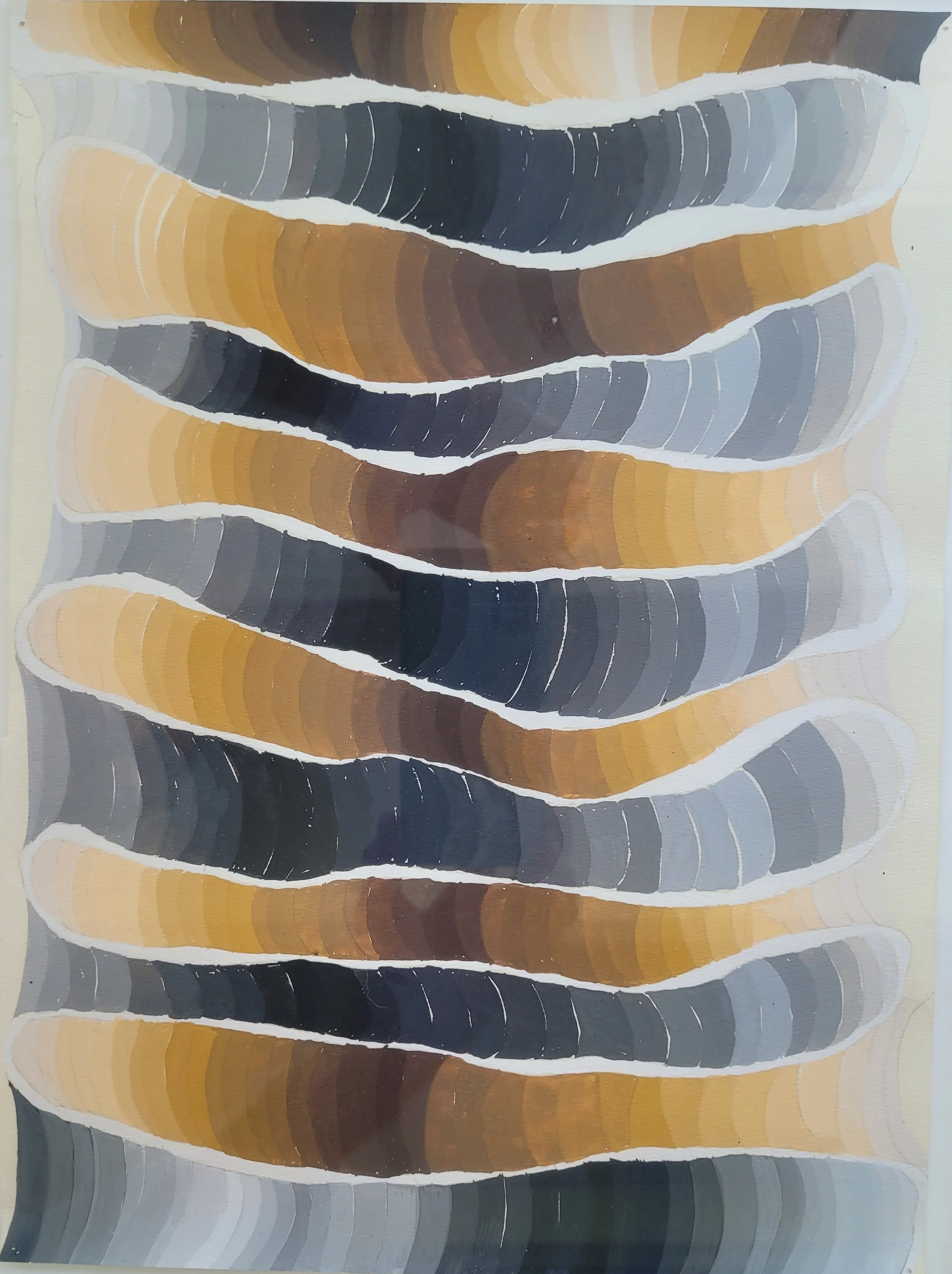  Pasha 9 , 2009, 12.5" x 9", Egg tempera and gouache on paper