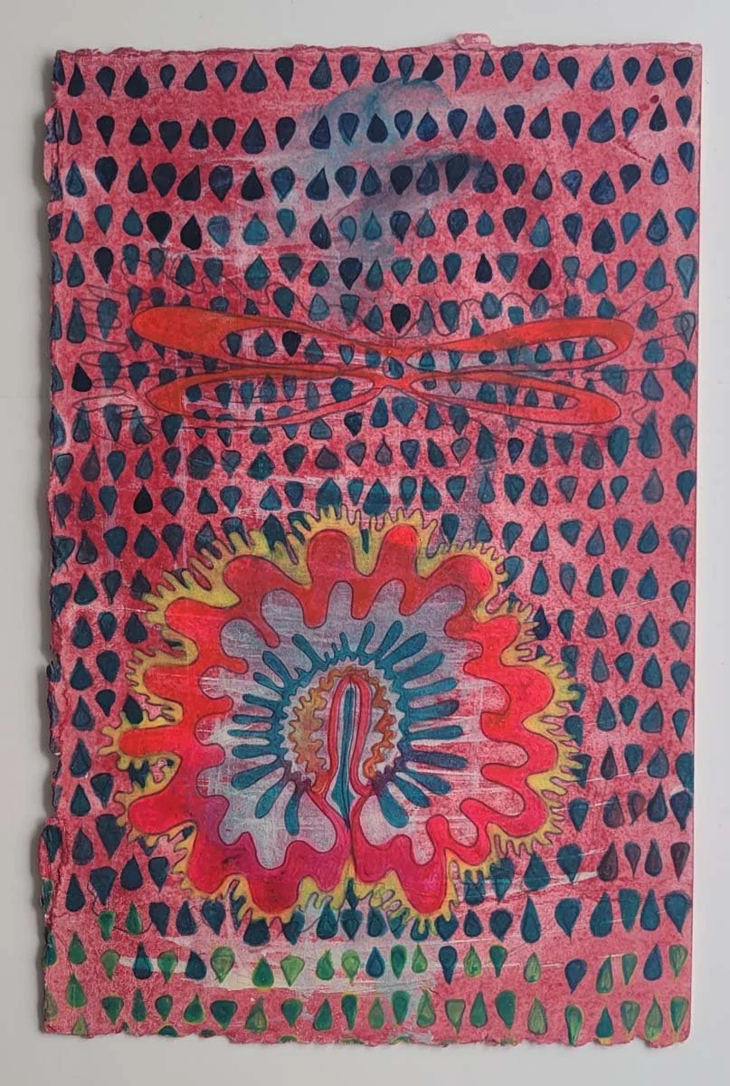 Leland 1 , 2015, 11 1/8" x 7 1/8", gouache and egg tempera on paper, $1,400