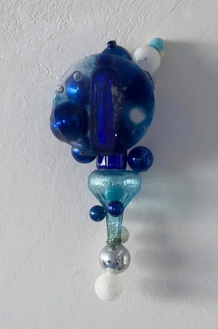Sentient Silence , 2025, 20" x 9" x 6", Steel, resin and mixed media, Sold