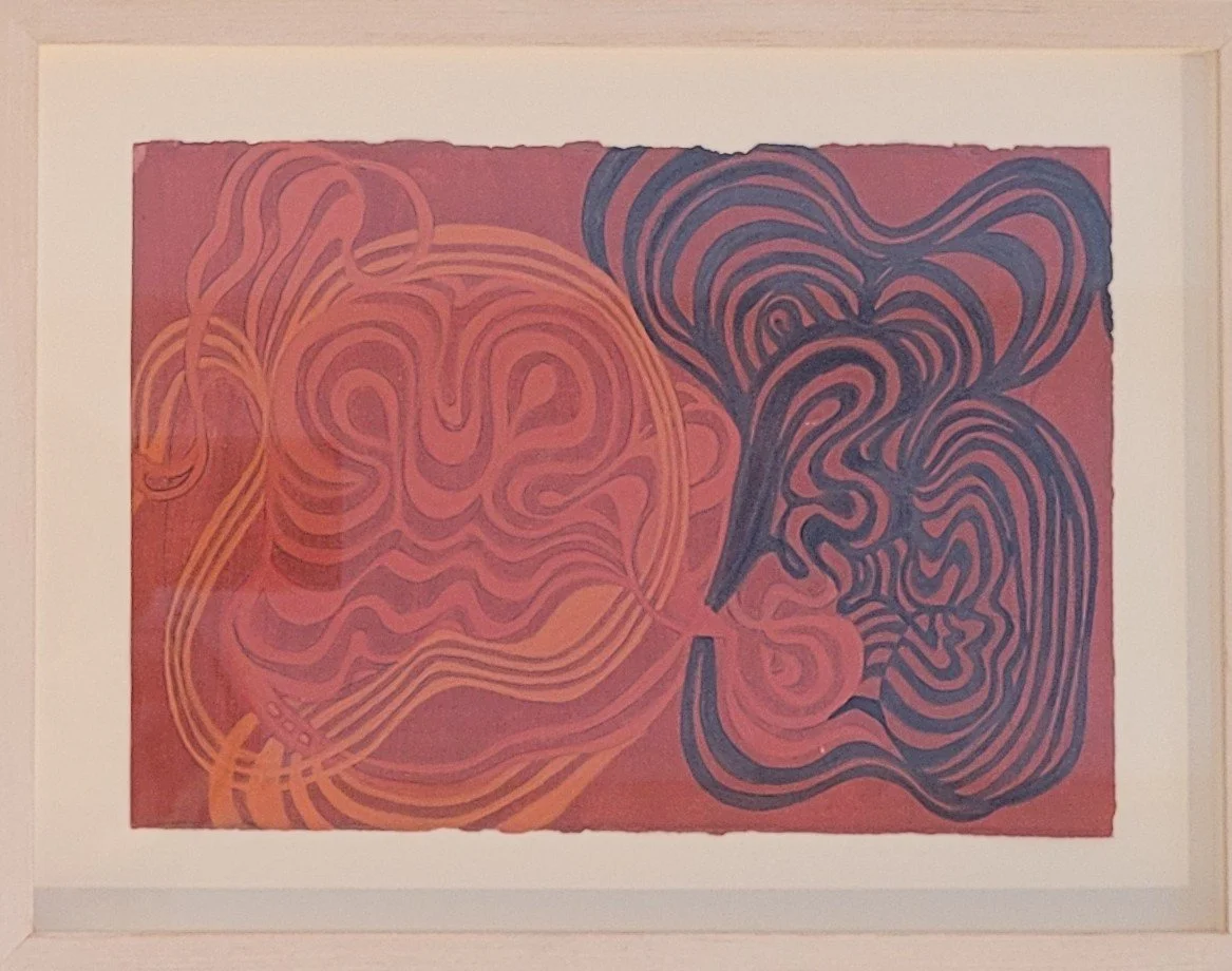  Untitled (orange) , 2009, 6.5" x 9.5", framed, egg tempera and pencil on paper