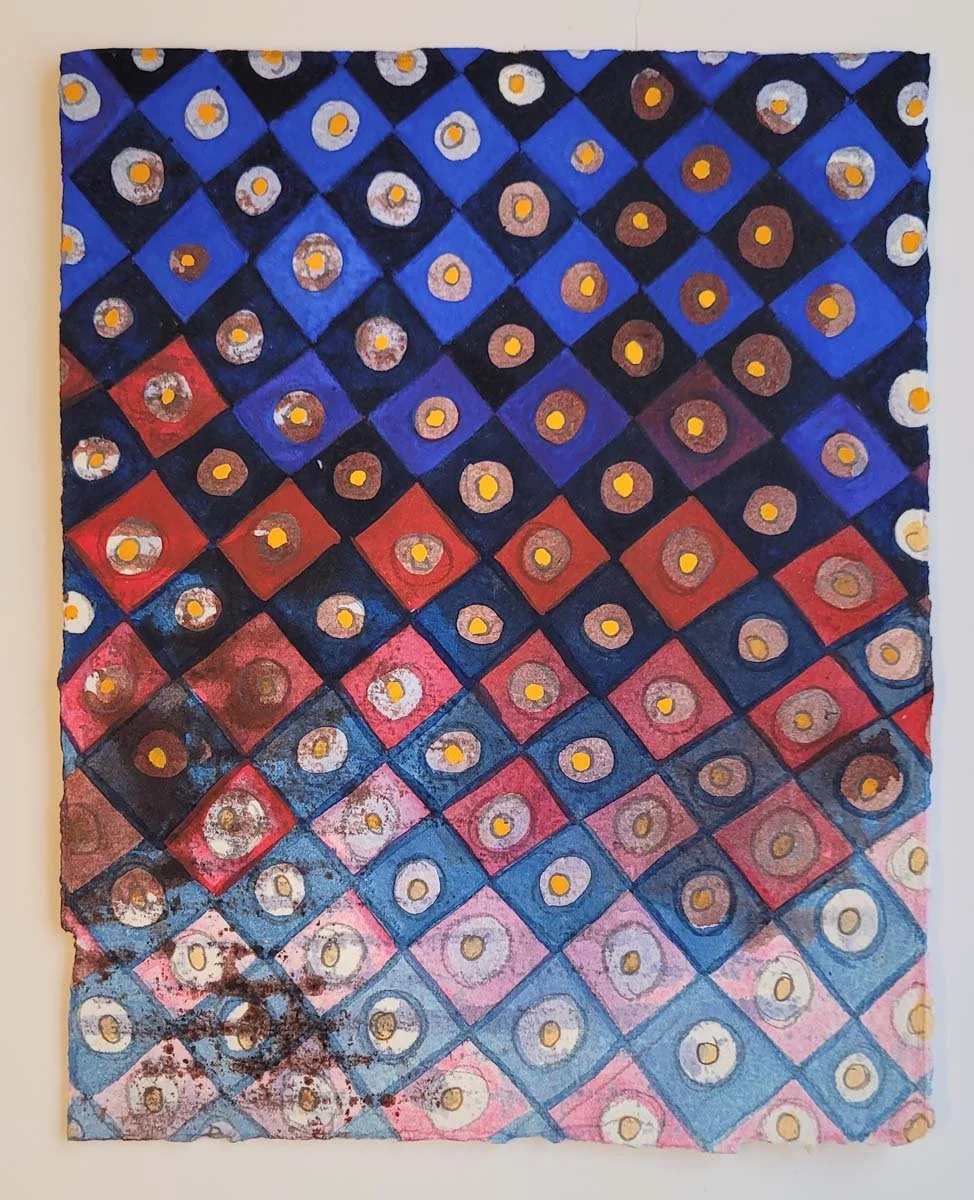Salento 11 , 2018, 8 3/4" x 6 3/4", gouache and egg termpera on paper, $1,400