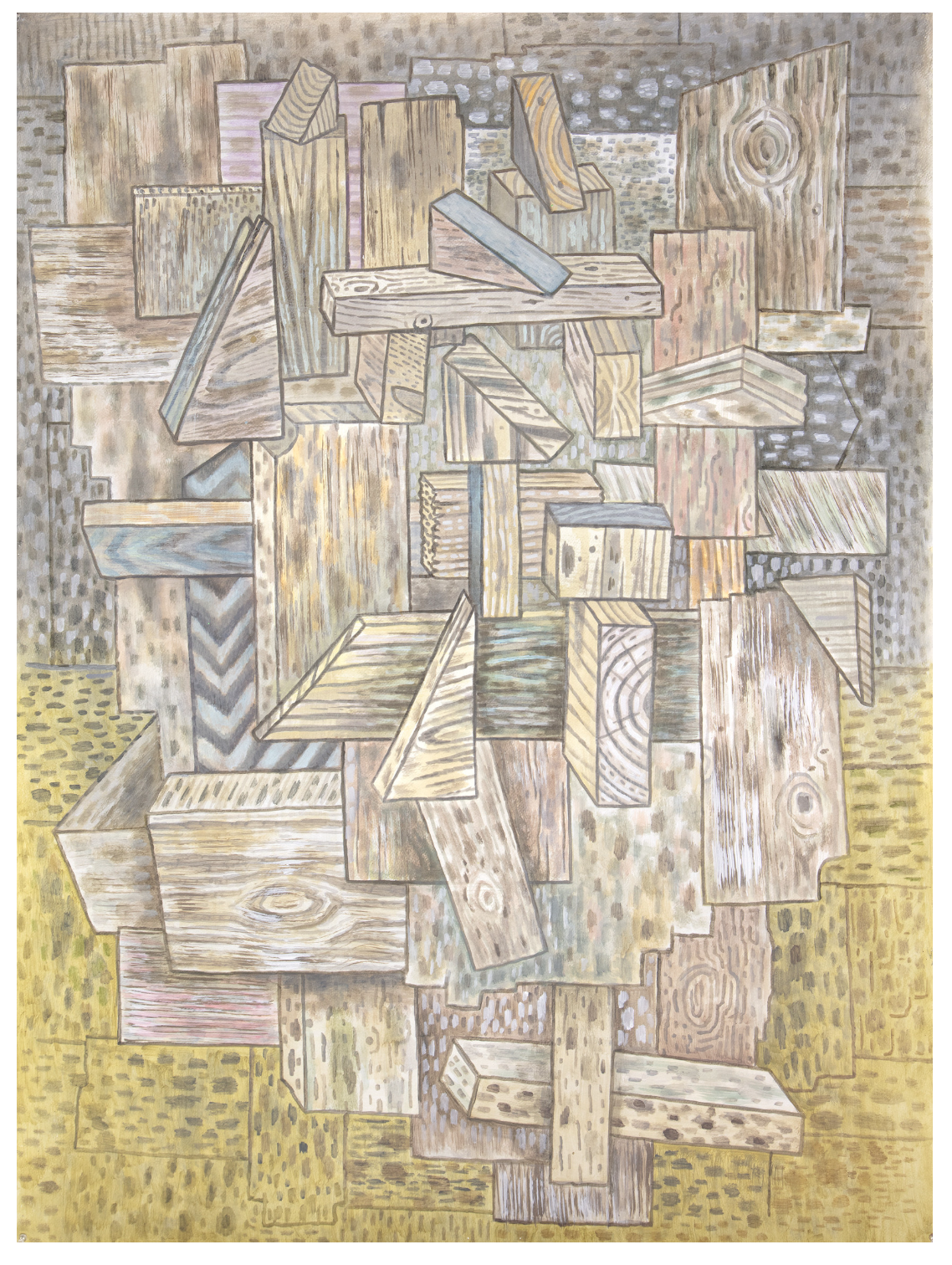  Untitled , 2016, 42" x 60", acrylic on paper