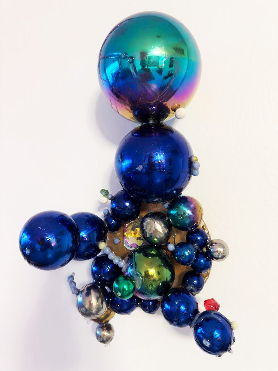 When Wallflowers Bloom , 2025, 20" x 10.5" x 8", Steel, resin and mixed media, $5,000