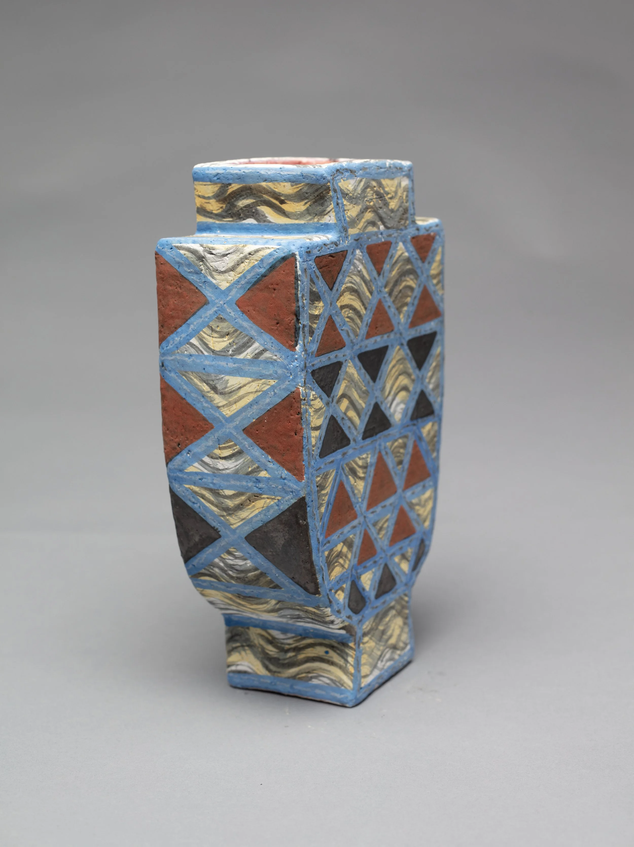  Red XXX , 2023, 9" x 5" x 2.5”, fired clay, glaze
