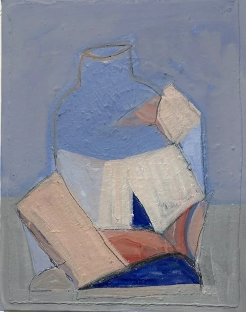  Heaps , 2025,11”x14”, oil on paper on canvas