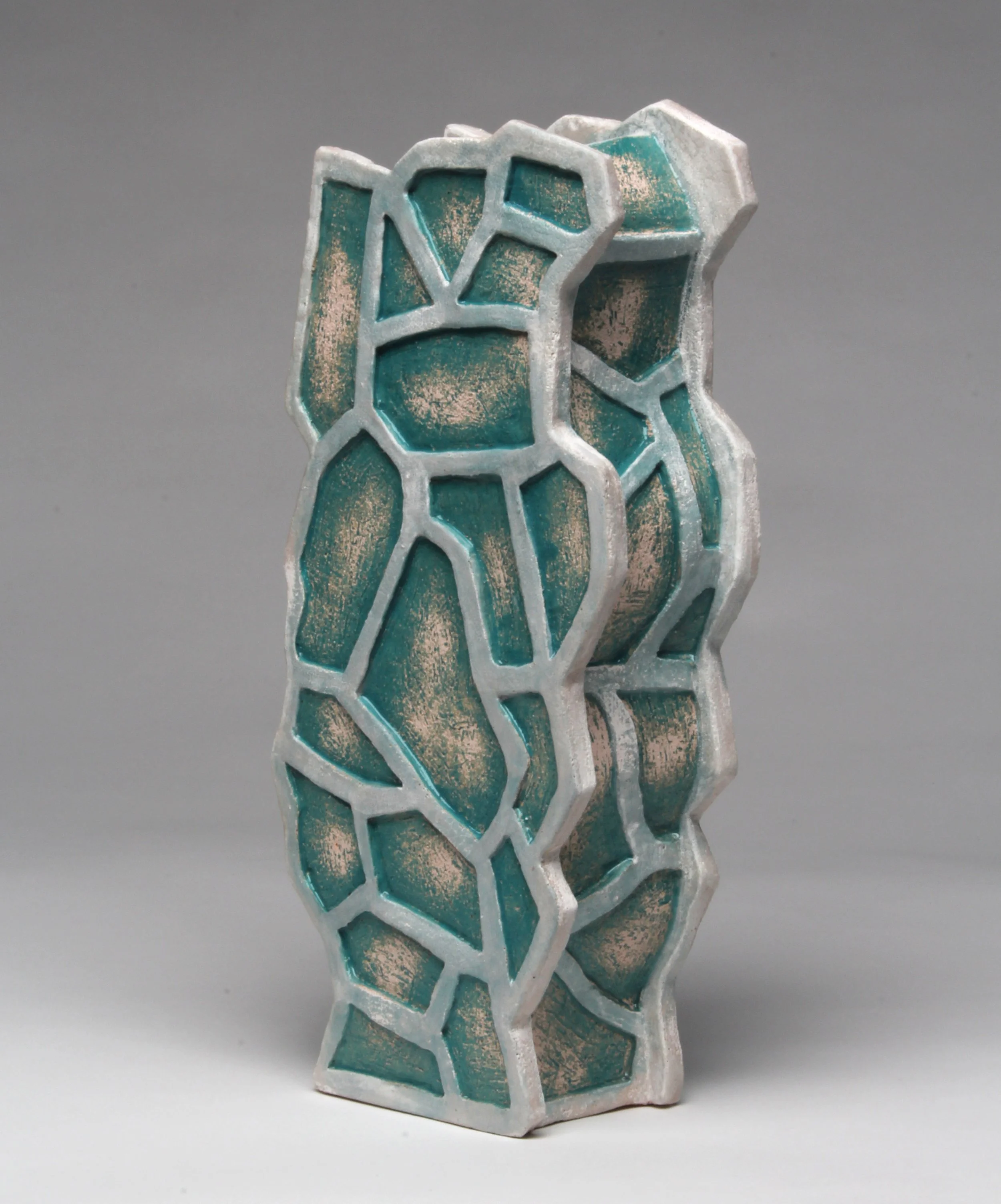  Chimney , 2020, 19" x 9" x 6", fired clay, glaze