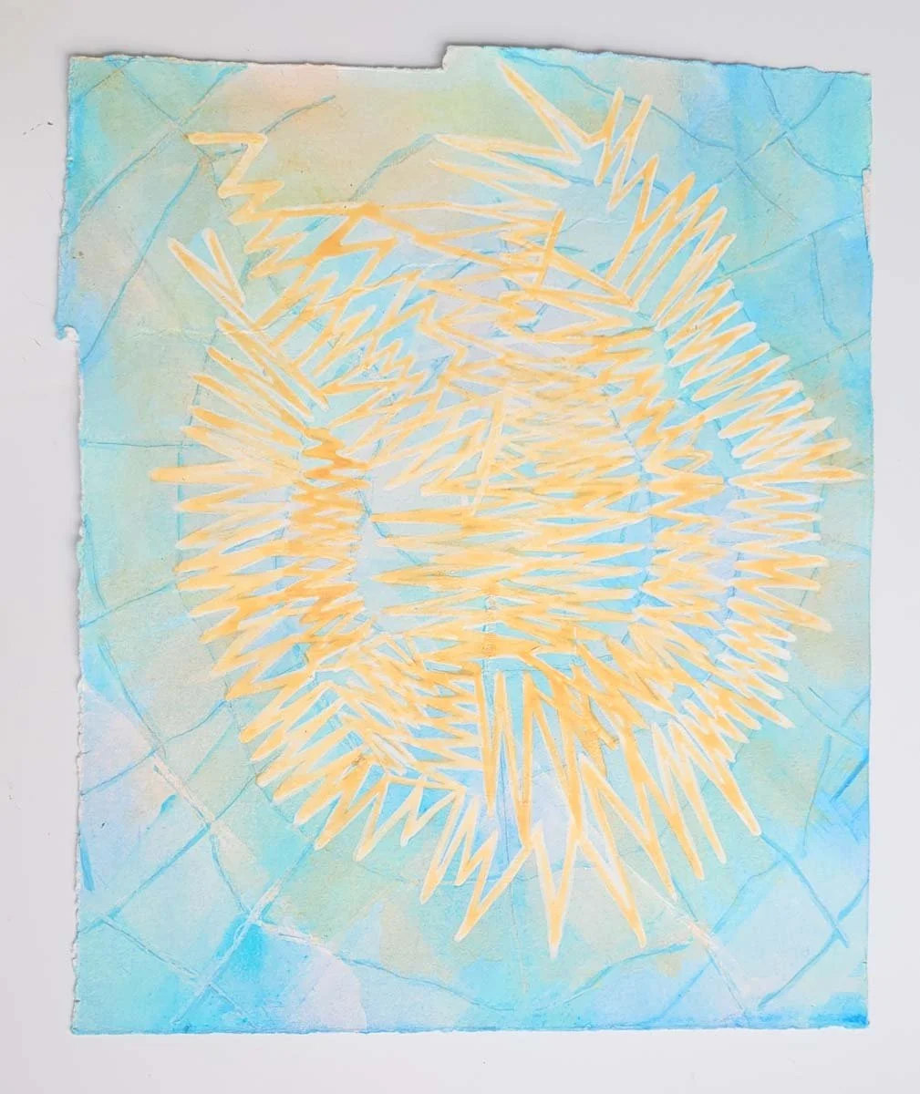Boiceville 7 , 2017, 8 3/8" x 6 1/8", gouache and egg tempera on paper, $1,400