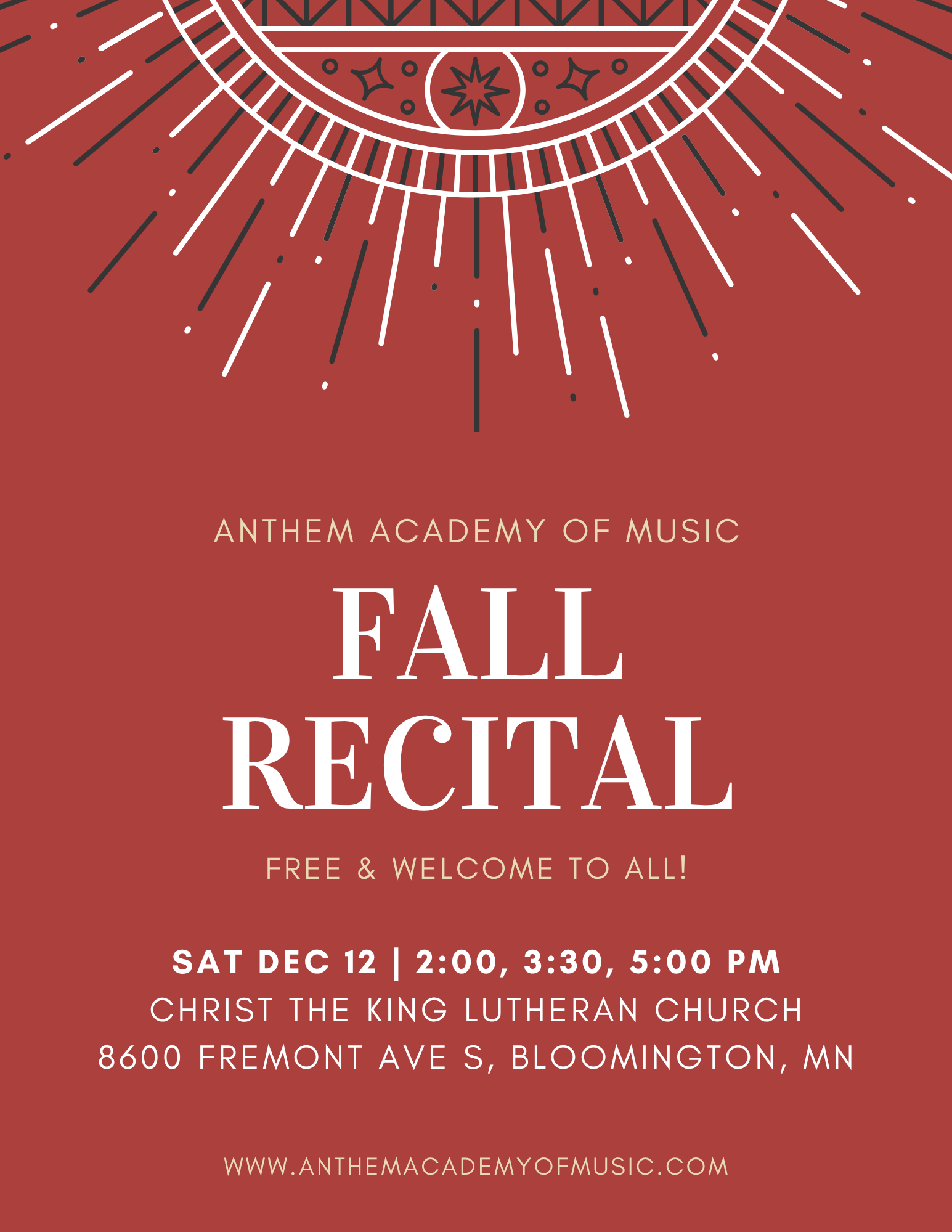 Fall Recital 2026