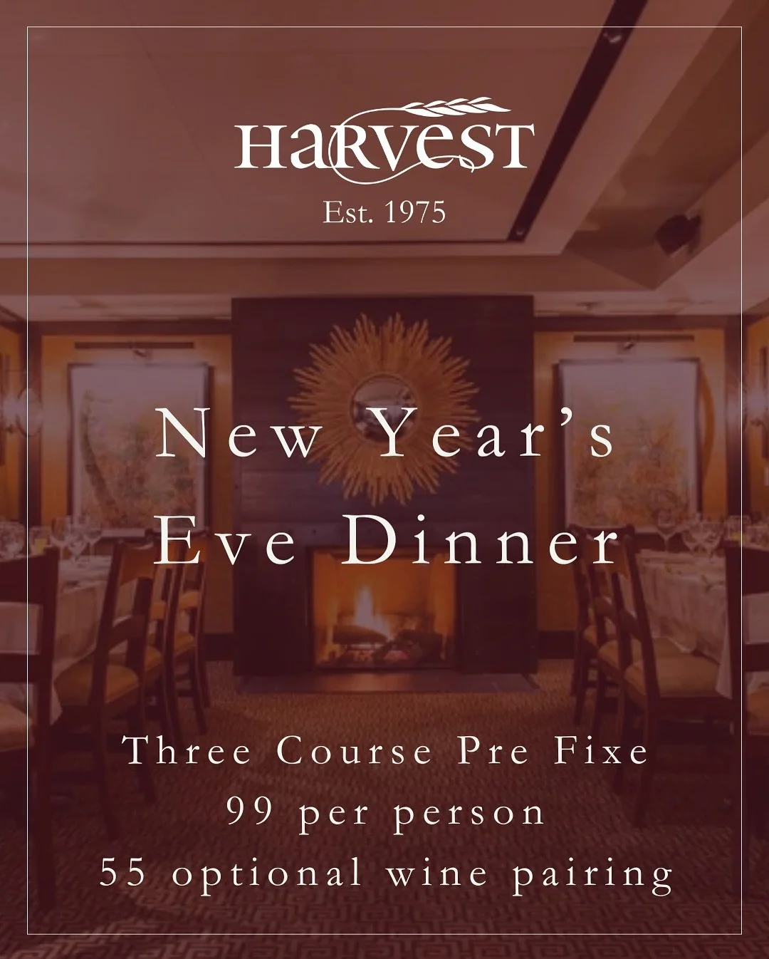 Ring in the new year with a special three-course prix-fixe menu crafted by Chef Nick Deutmeyer and Chef Tab Volpe&mdash;designed to make your countdown unforgettable. Elevate the evening with an optional wine pairing curated by Beverage Director Benj