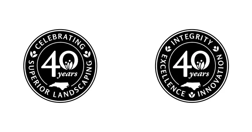The seal test and final design in black and white.