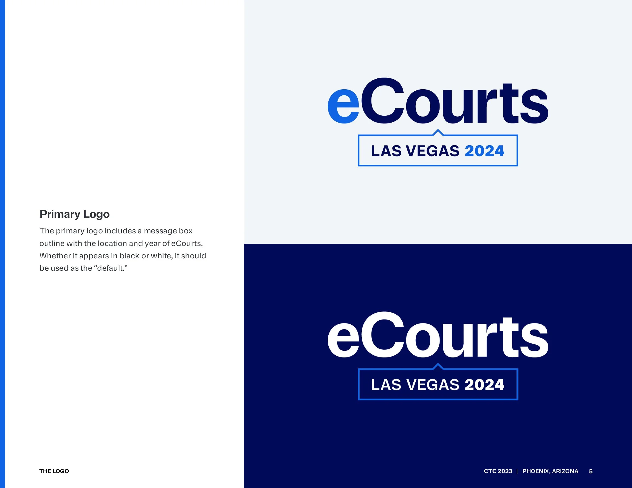 The new, primary logo lockup for eCourts 2024 and beyond.