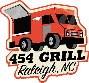 The 454 Grill logo before the redesign.