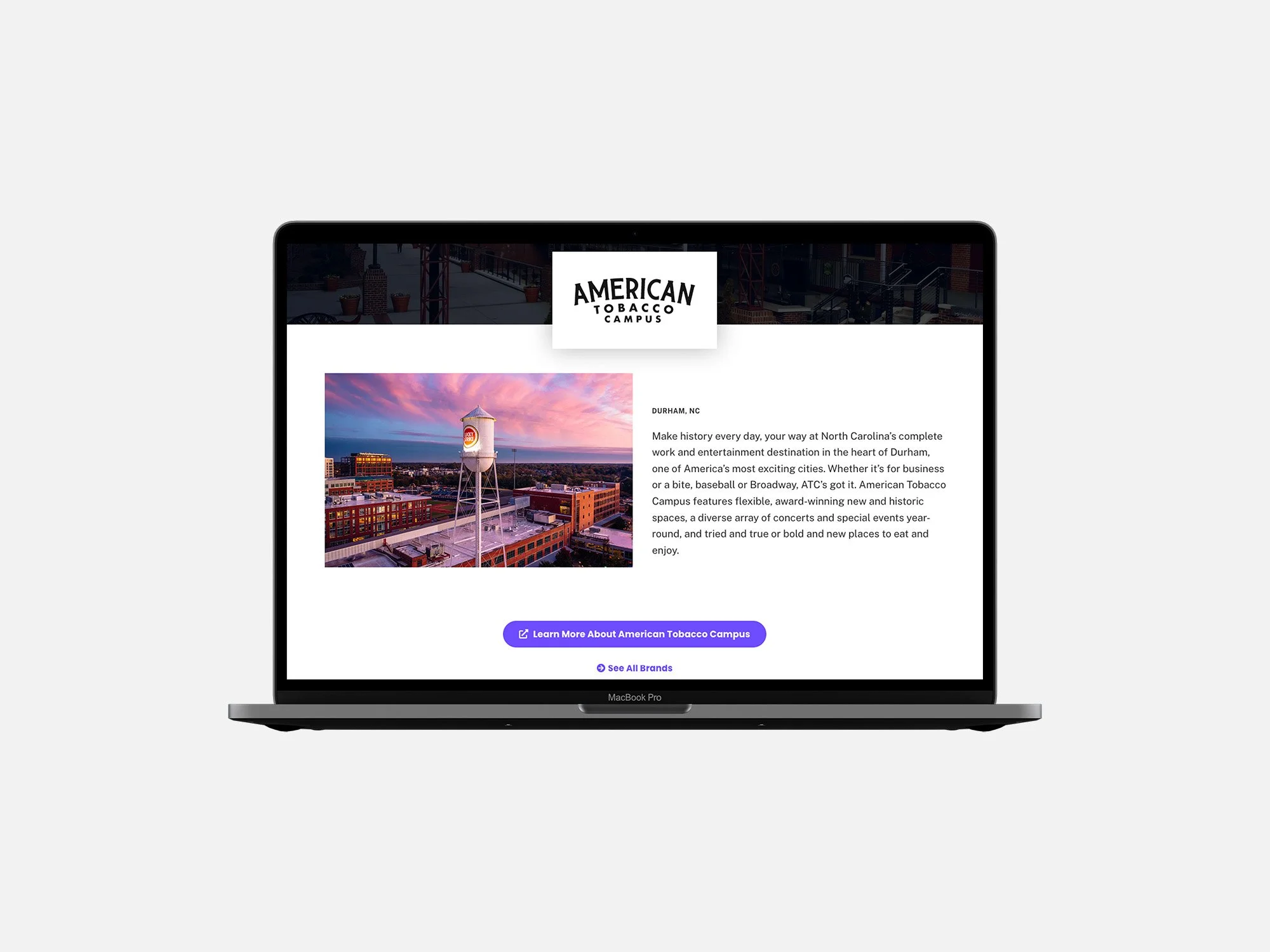 A sample brand page.