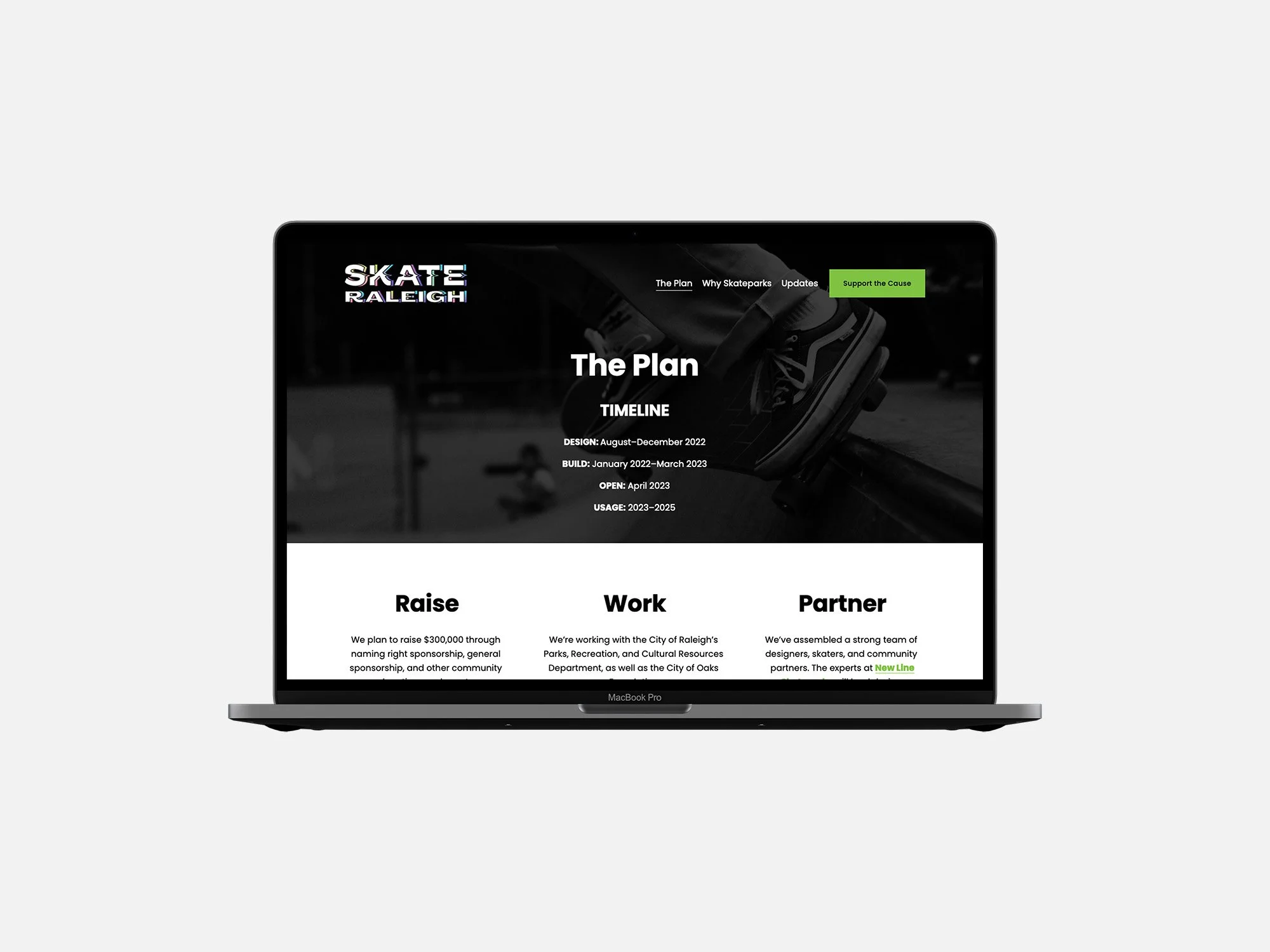 The build plan and timeline.