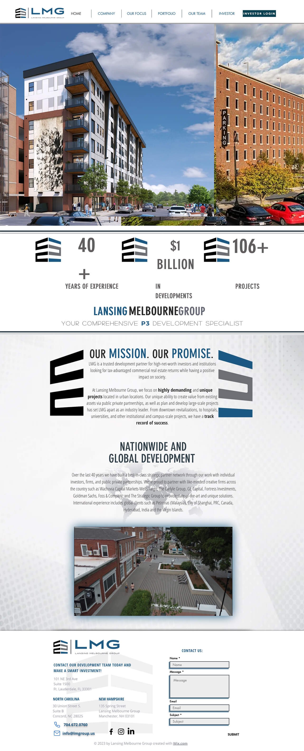 A screenshot of LMG's website before the redesign.