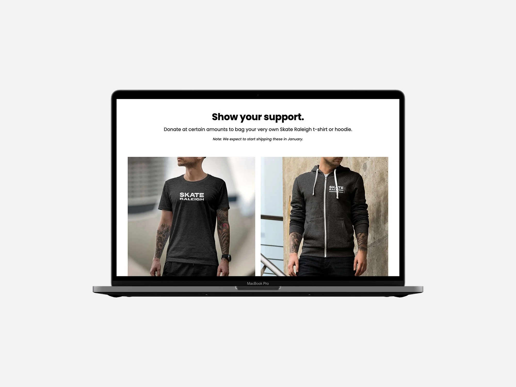 The Show Your Support section.