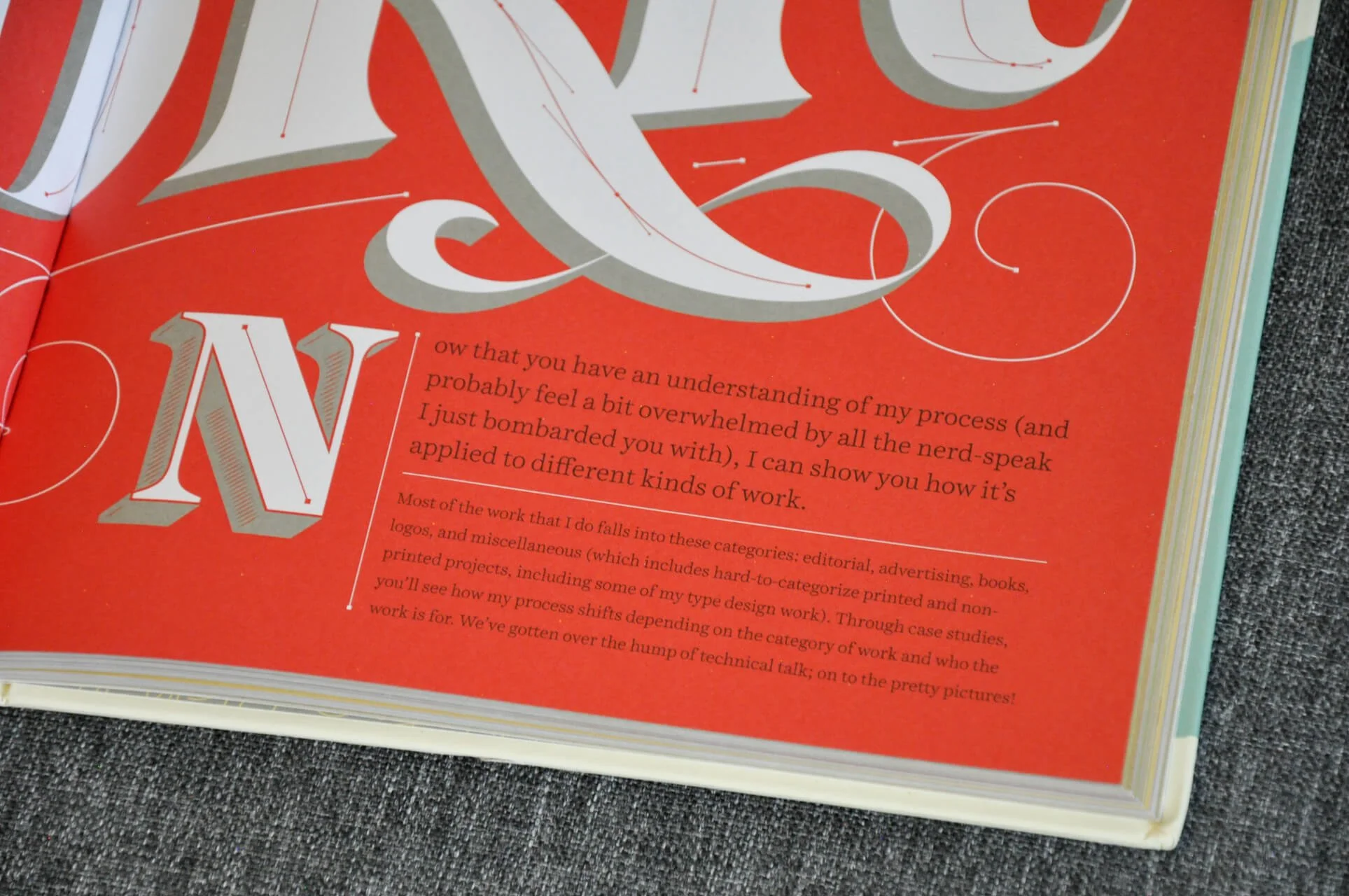 An example of contrast that makes text hard to read.