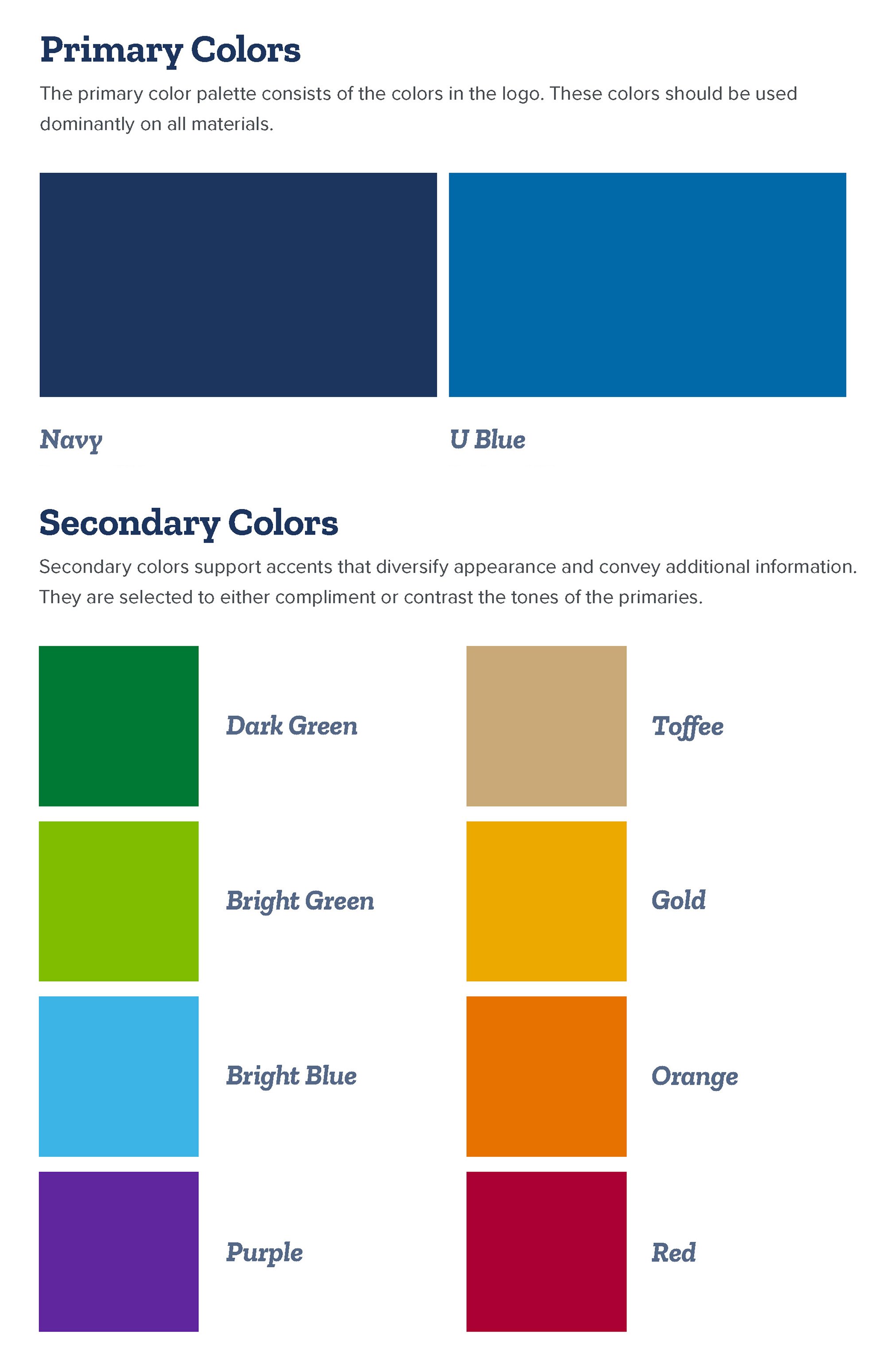 The color palette.