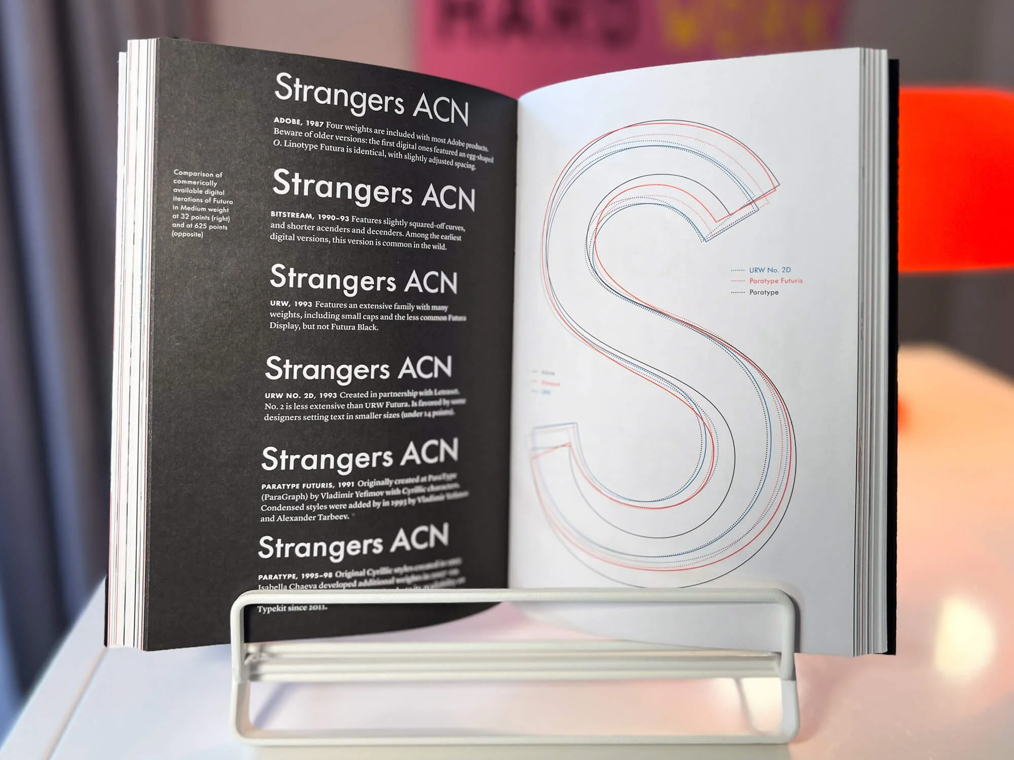 A sample of different Futura versions and how they differ stylistically.
