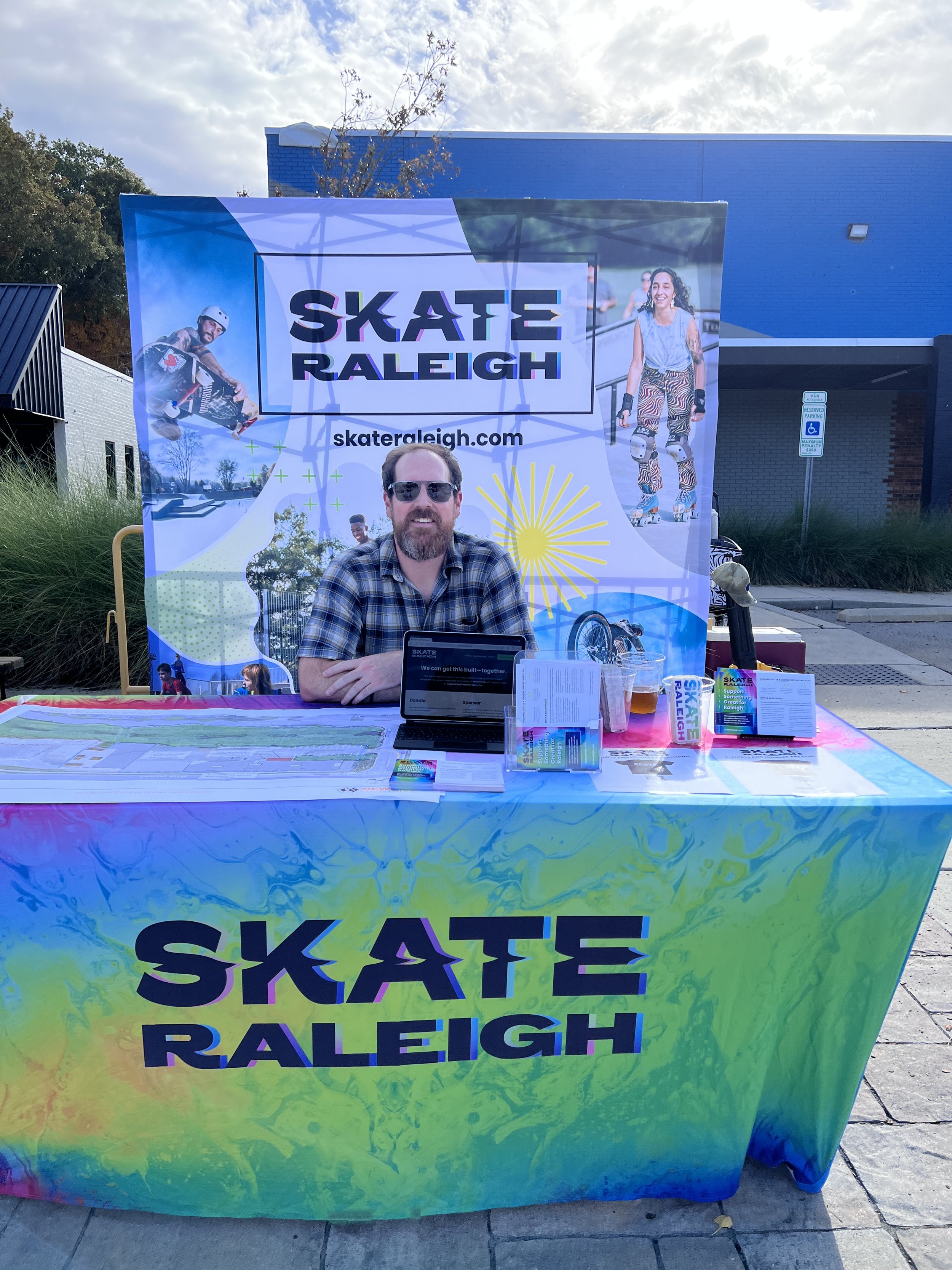 A photo of the kit in action at an event.