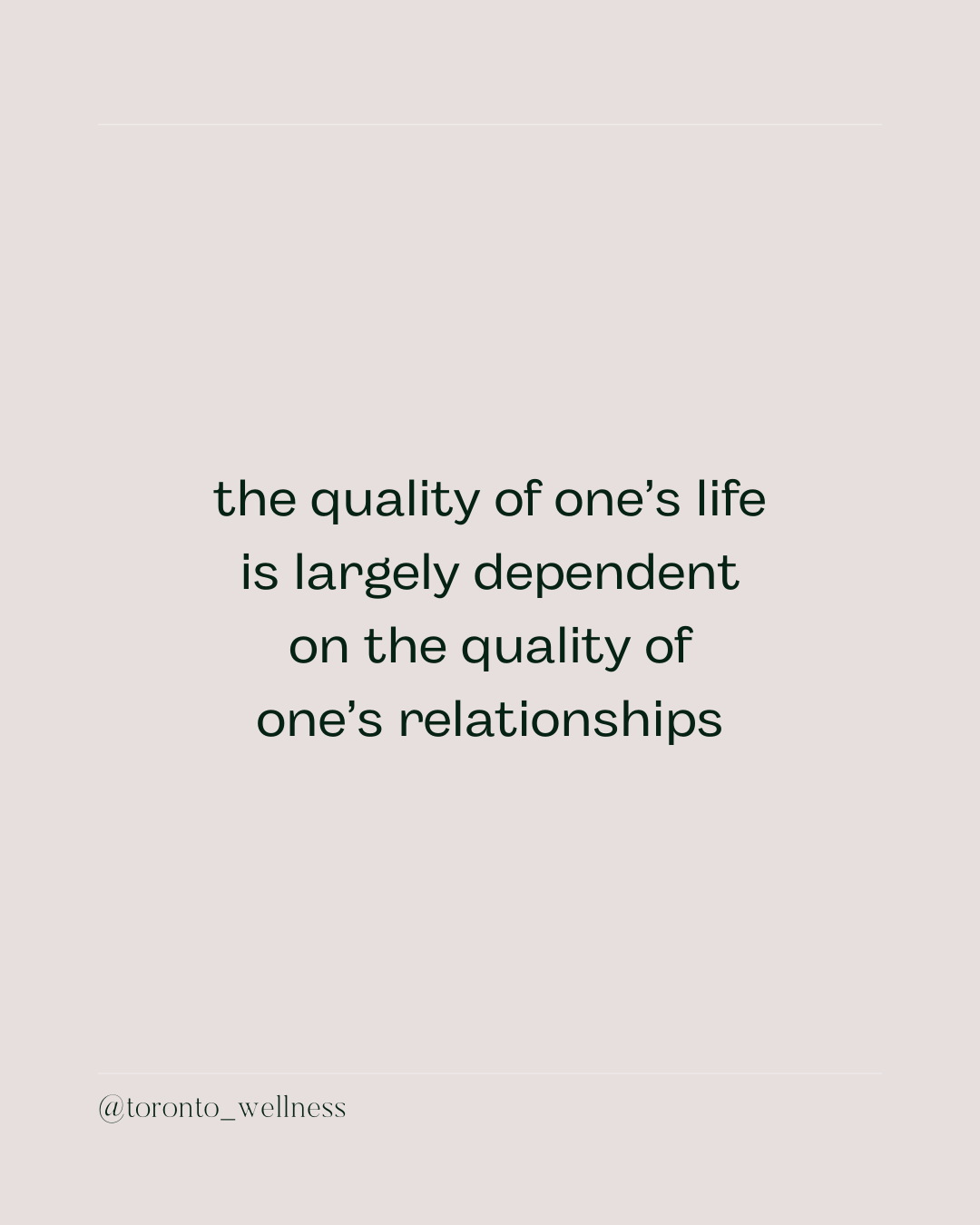 The Decline of Relationships
