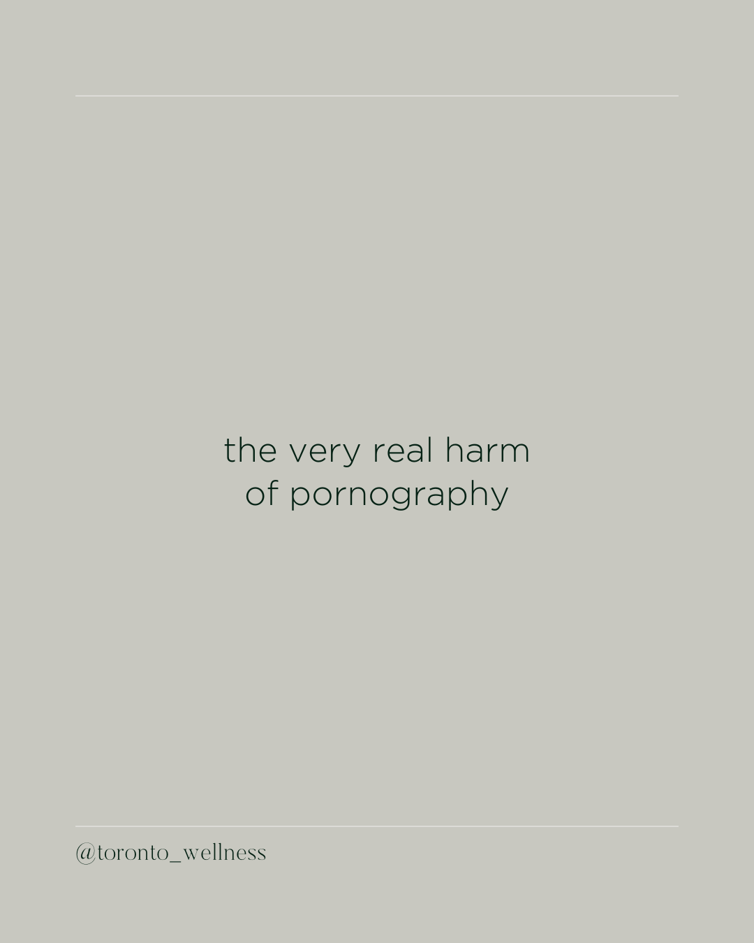 The Dangers of Pornography
