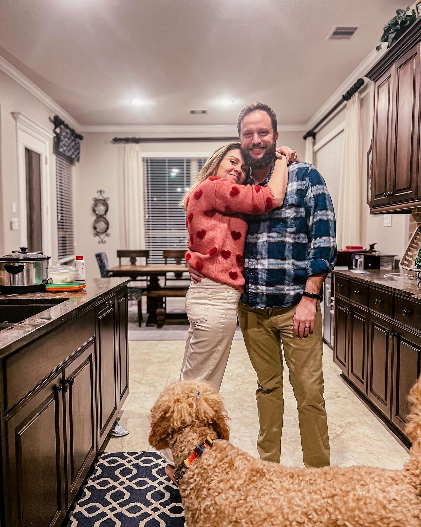 Now and Then. 💗 Celebrating 20 years of Valentines together with a crockpot dinner in the kitchen surrounded by our four boys. Simple and perfect. 

At times, Valentine&rsquo;s Day can be a &ldquo;thing&rdquo; because of all the expectations it can 