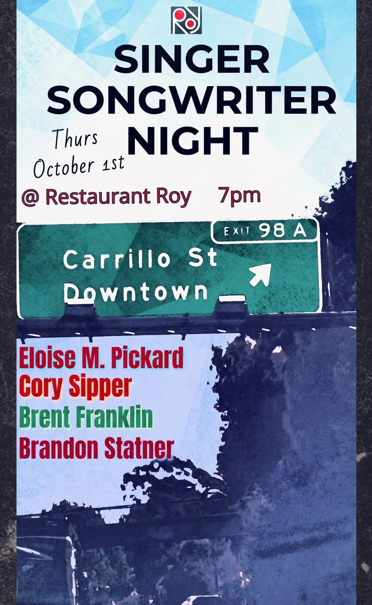 It&rsquo;s been a while since I&rsquo;ve played live&hellip;. Come hear some of the new songs this Thursday at Roy Restaurant- I&rsquo;ll be on at 7:45 PM. 💜 Roy is closing soon, so make sure you come by for one last dinner!