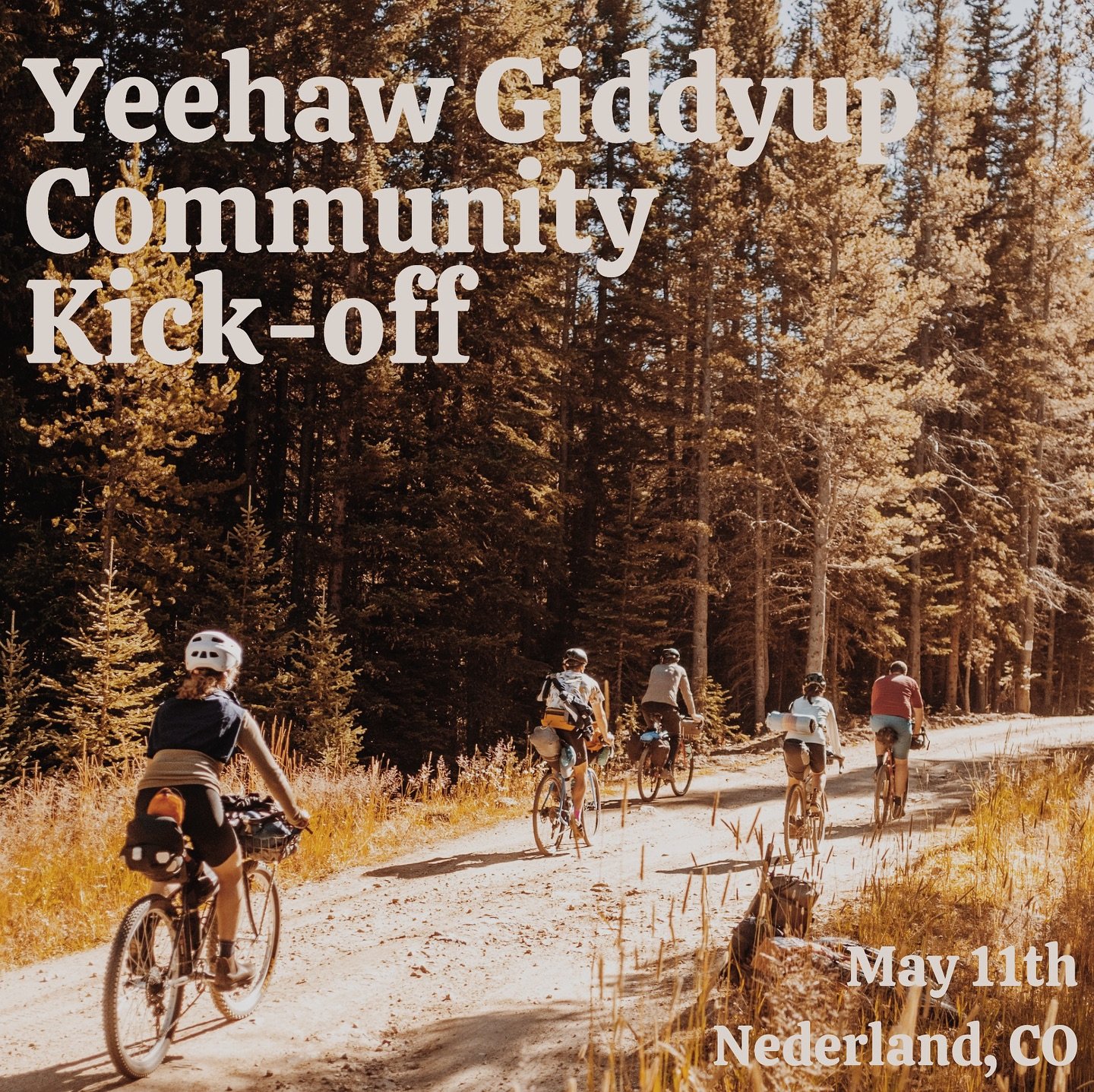 This Saturday, May 11th 4:30-6:00, join us and our friends over at @yeehaw.giddyup for a bikepacking season kick-off party! We&rsquo;ll have snacks and beverages available and we&rsquo;ll get to learn about what fun plans they have for the summer. @t