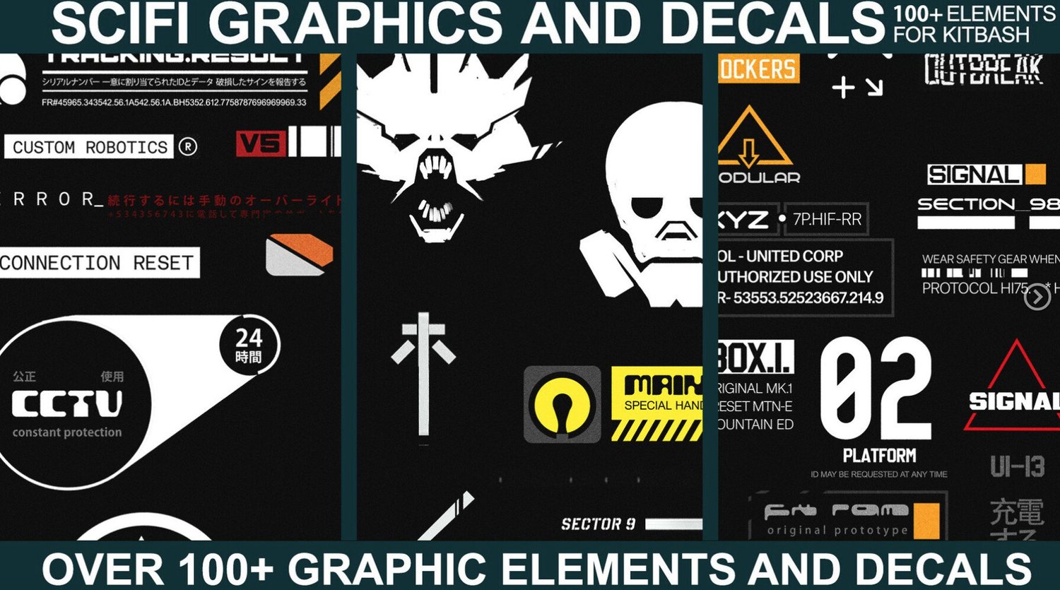sci fi decals