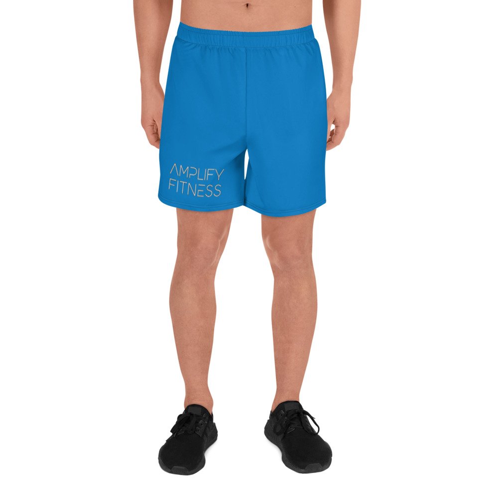 Amplify Fitness Men's Blue Athletic Long Shorts — Amplify Fitness Boston